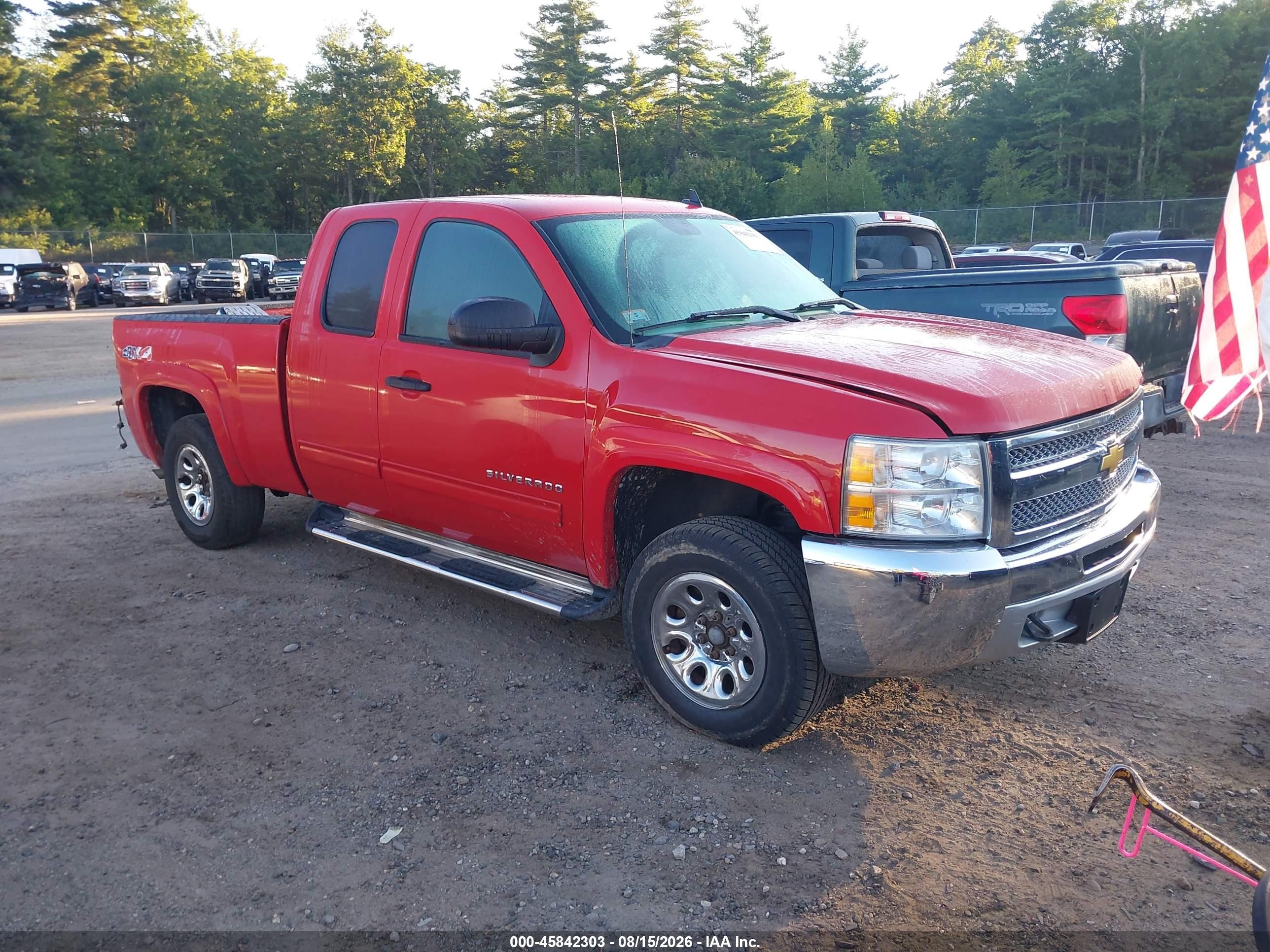 2012 Chevrolet Silverado 1500 Lt Red vin: 1GCRKSEA8CZ236121