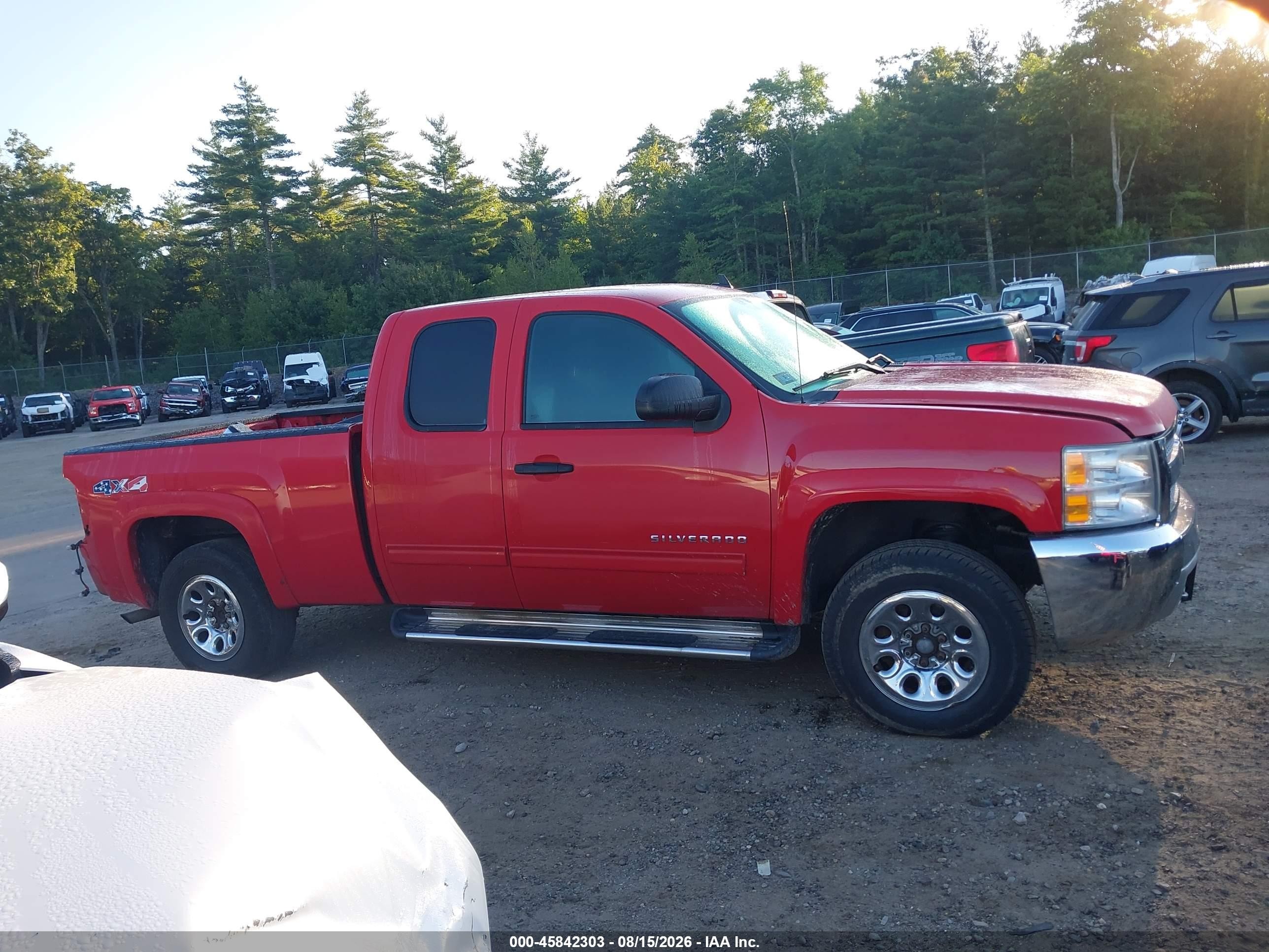 2012 Chevrolet Silverado 1500 Lt Red vin: 1GCRKSEA8CZ236121