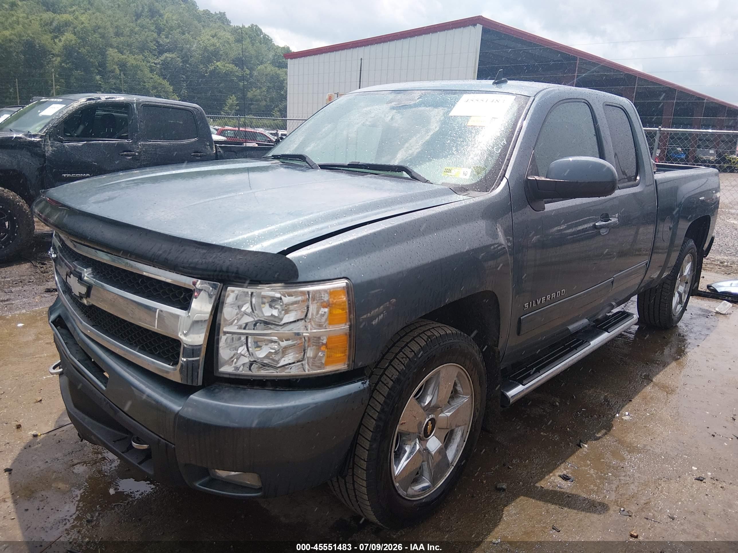 2011 Chevrolet Silverado 1500 Ltz Blue vin: 1GCRKTE39BZ323063