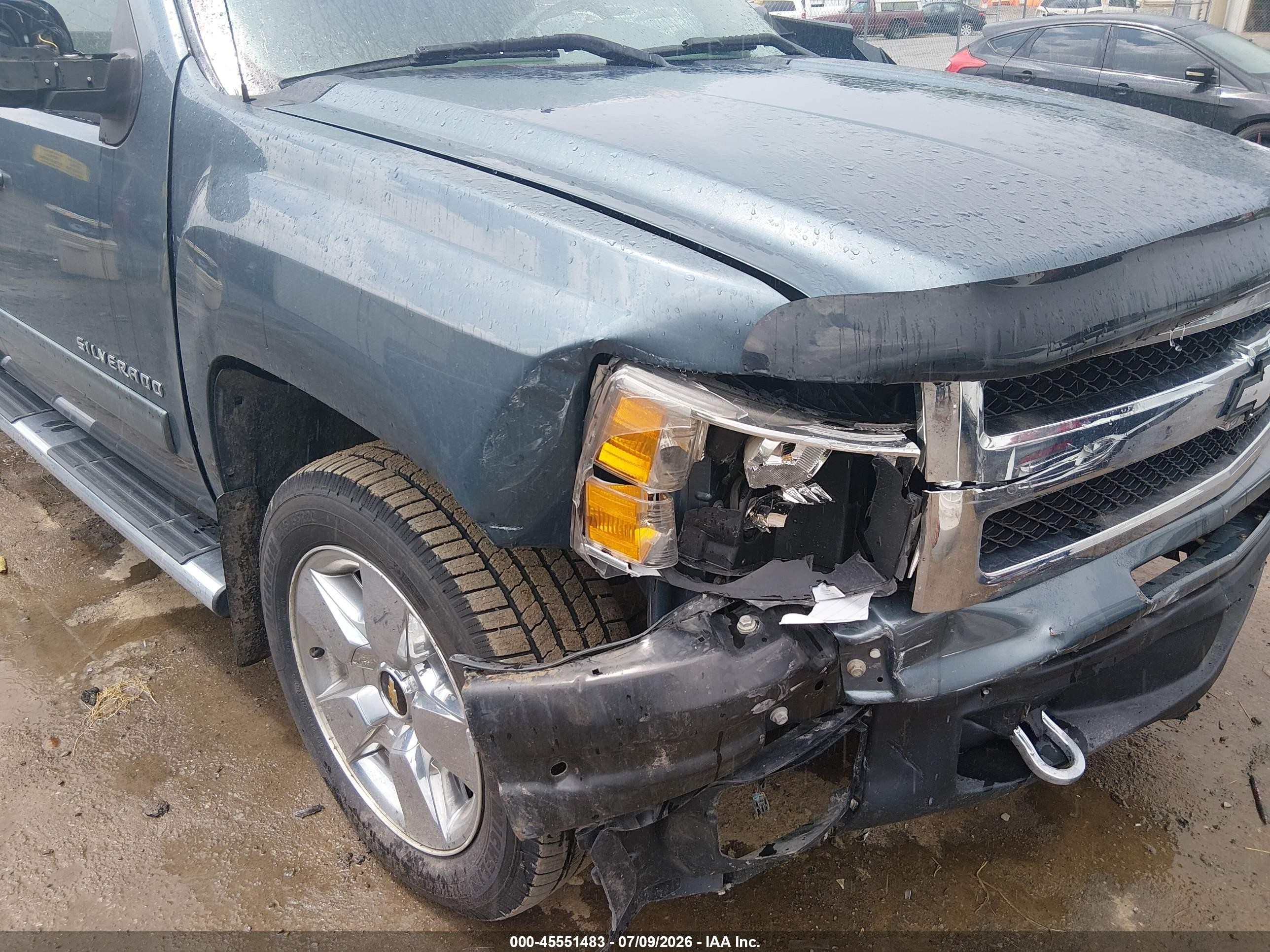 2011 Chevrolet Silverado 1500 Ltz Blue vin: 1GCRKTE39BZ323063