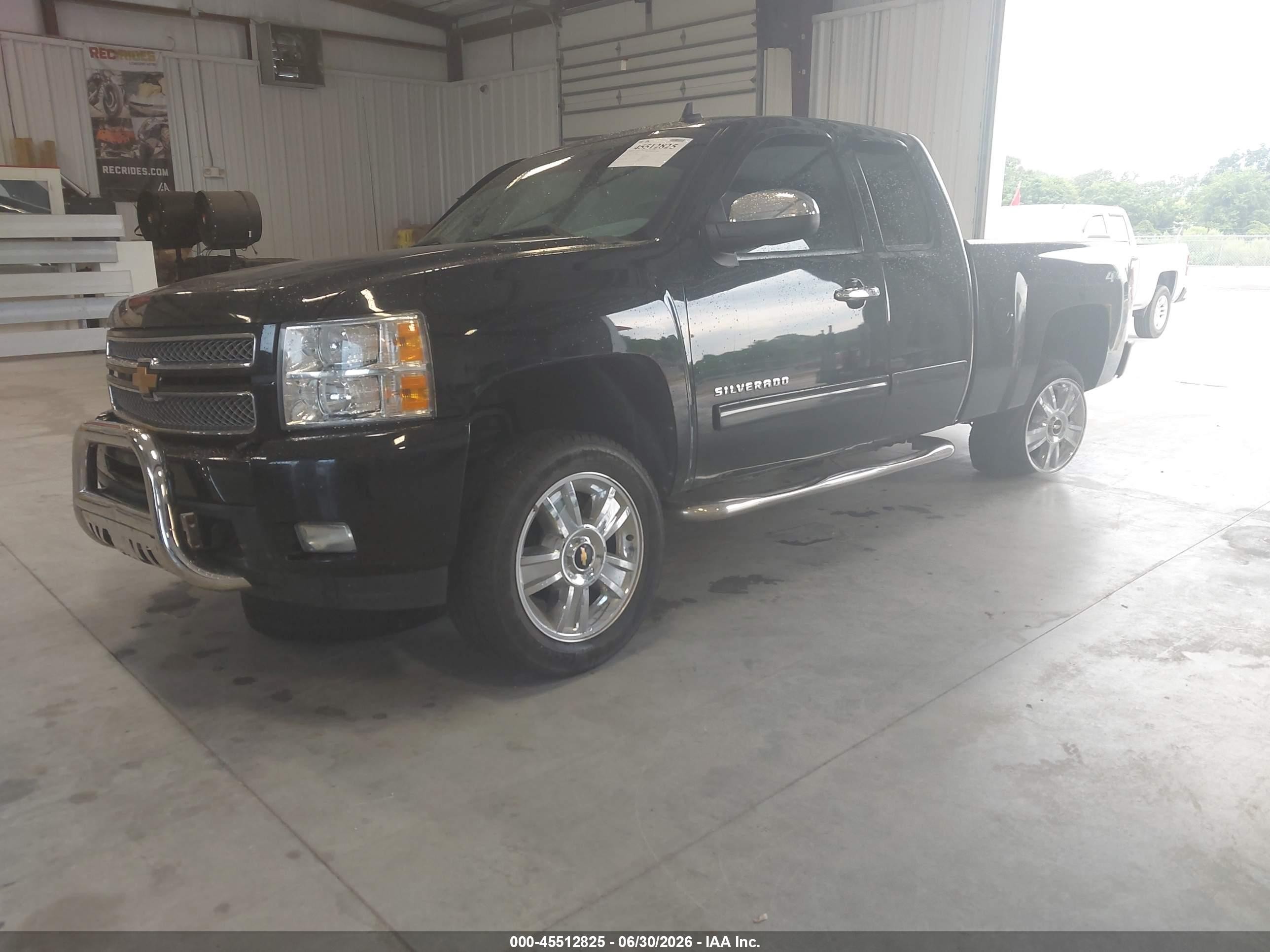 2012 Chevrolet Silverado 1500 Ltz Black vin: 1GCRKTE71CZ300655