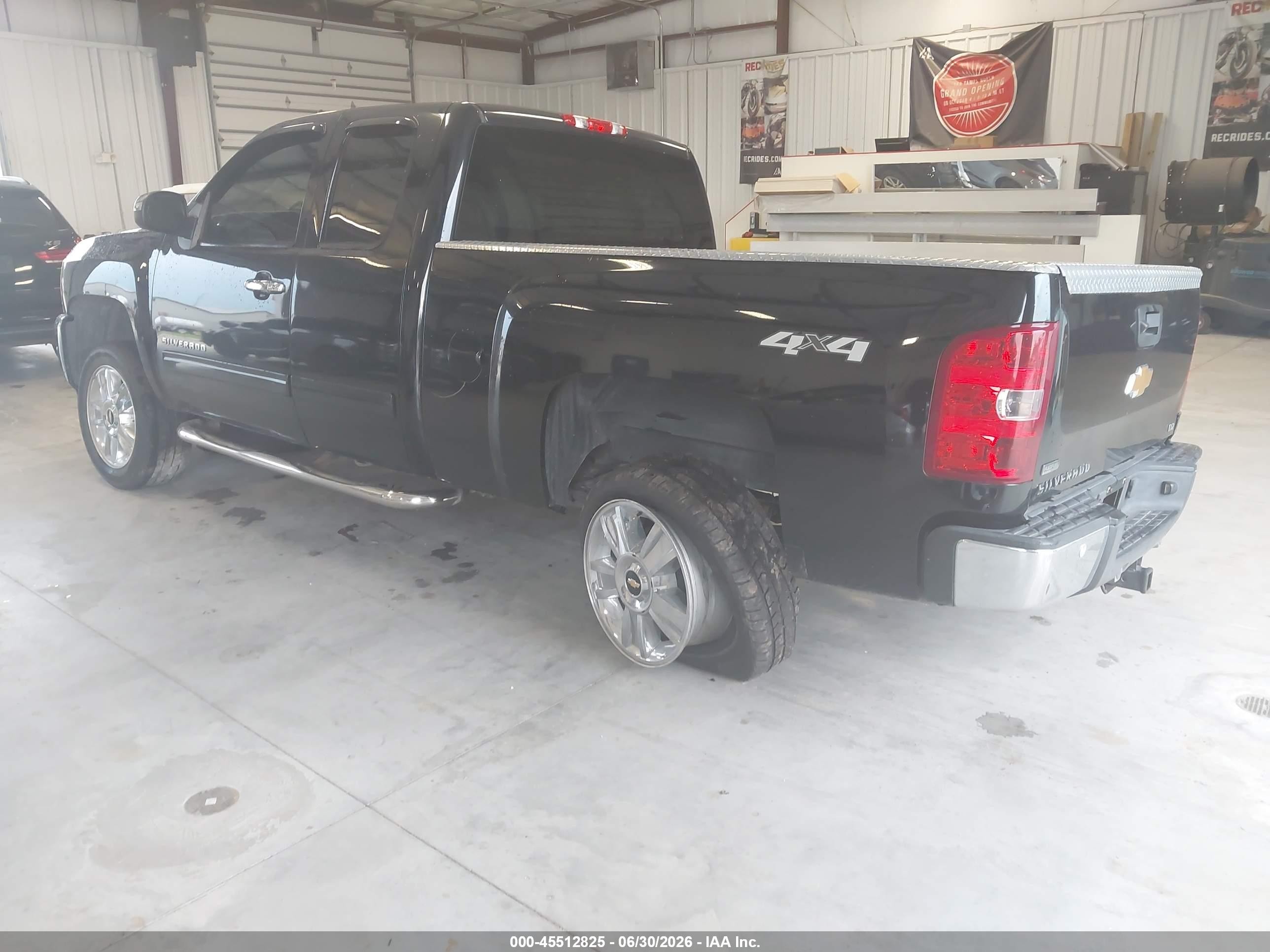 2012 Chevrolet Silverado 1500 Ltz Black vin: 1GCRKTE71CZ300655
