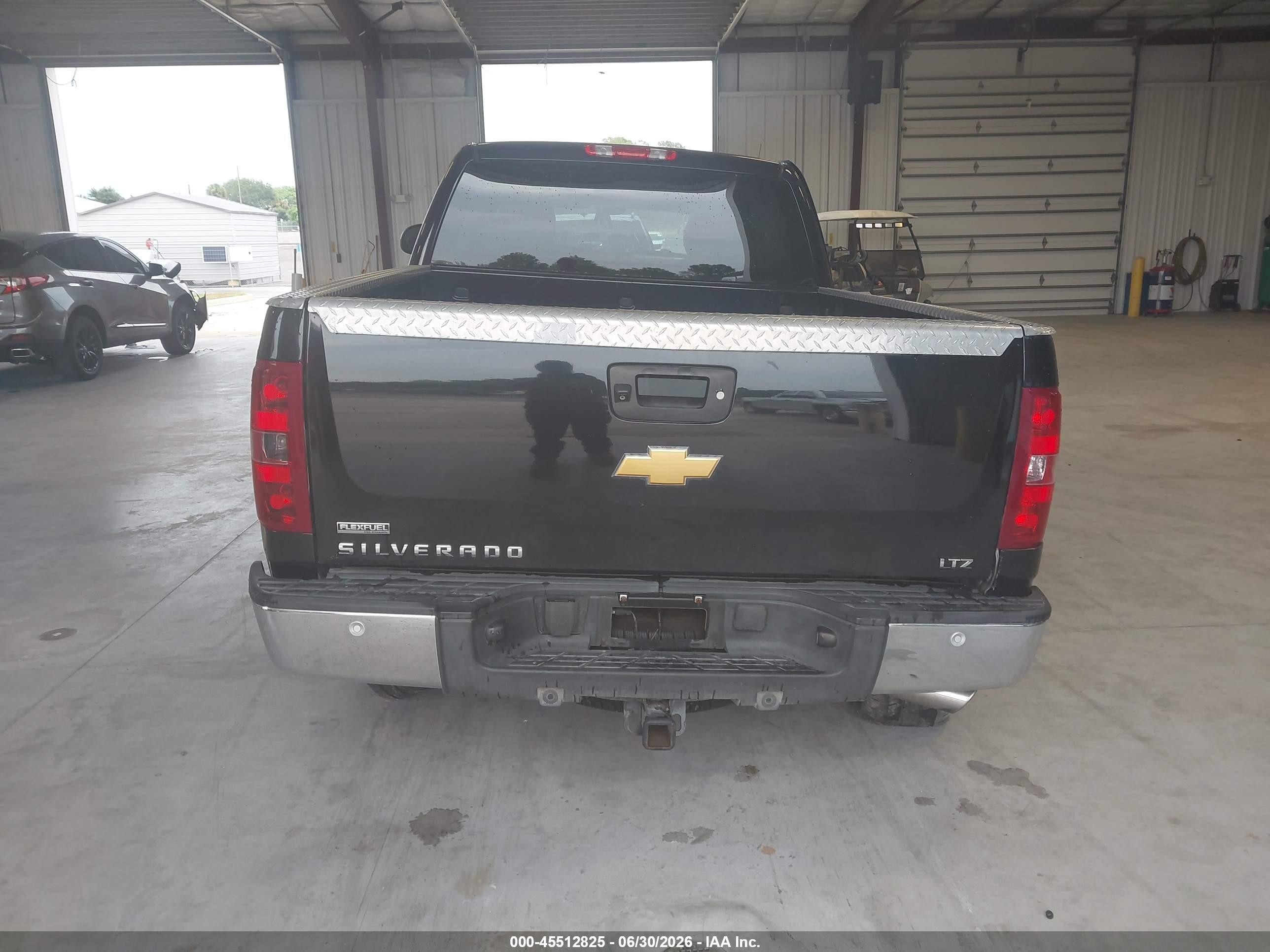2012 Chevrolet Silverado 1500 Ltz Black vin: 1GCRKTE71CZ300655