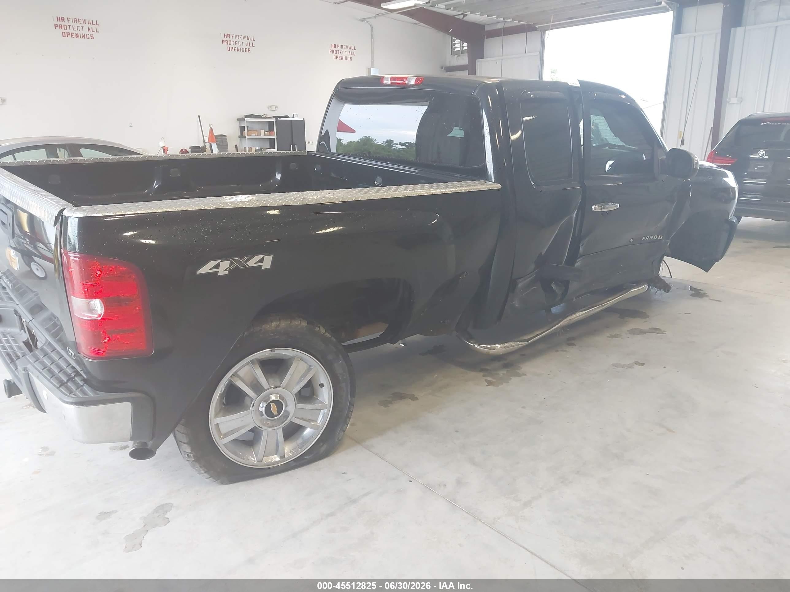 2012 Chevrolet Silverado 1500 Ltz Black vin: 1GCRKTE71CZ300655
