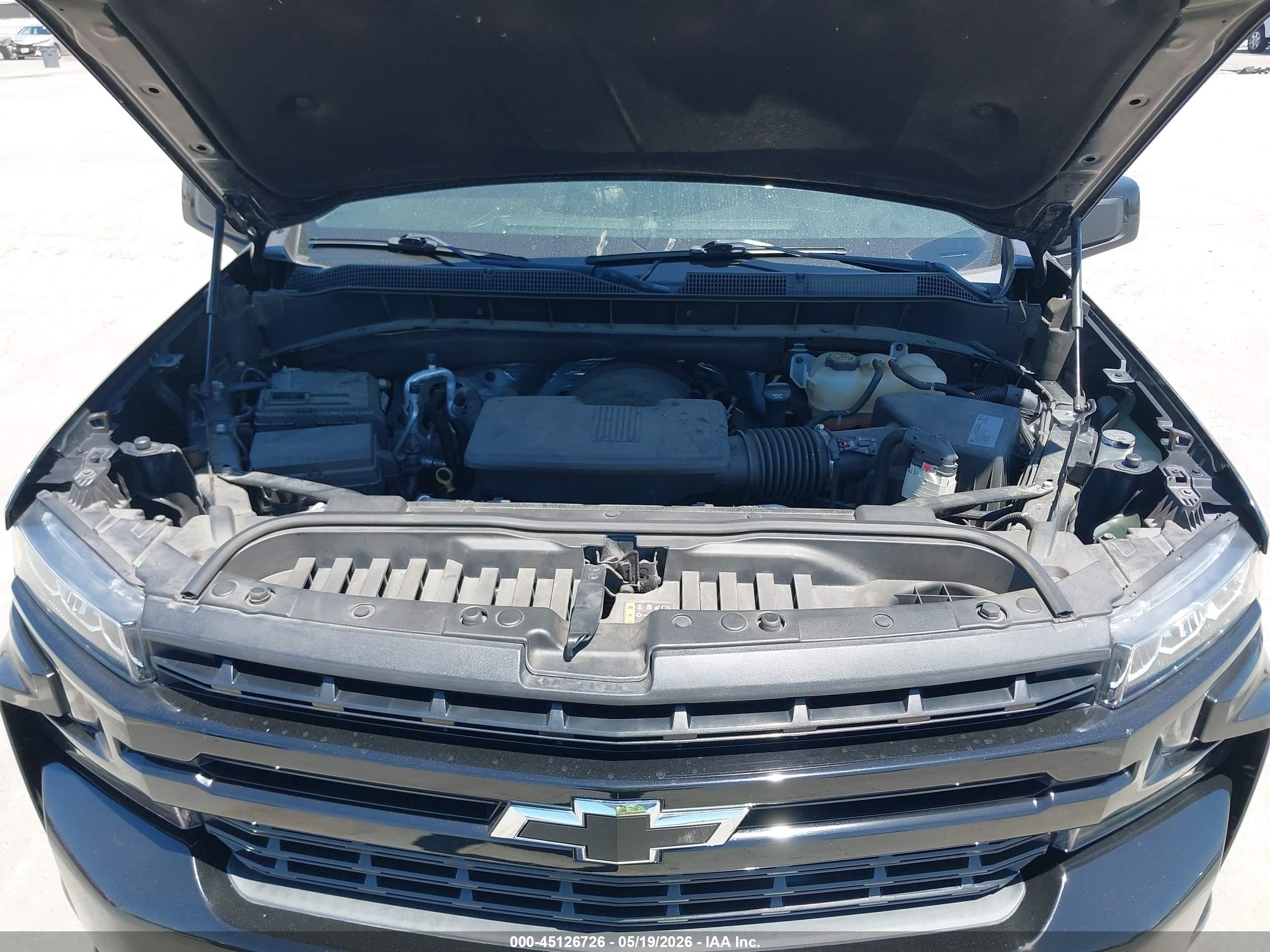 2019 Chevrolet Silverado 1500 Rst Black vin: 1GCRWDED0KZ332303