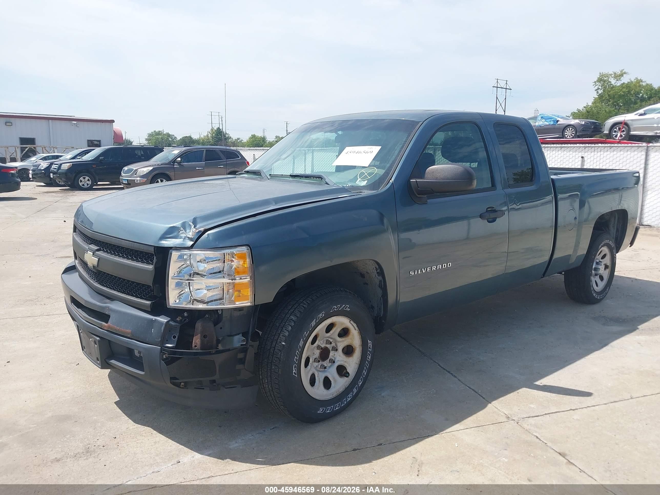 2010 Chevrolet Silverado 1500 Work Truck Blue vin: 1GCSCPEX6AZ100793