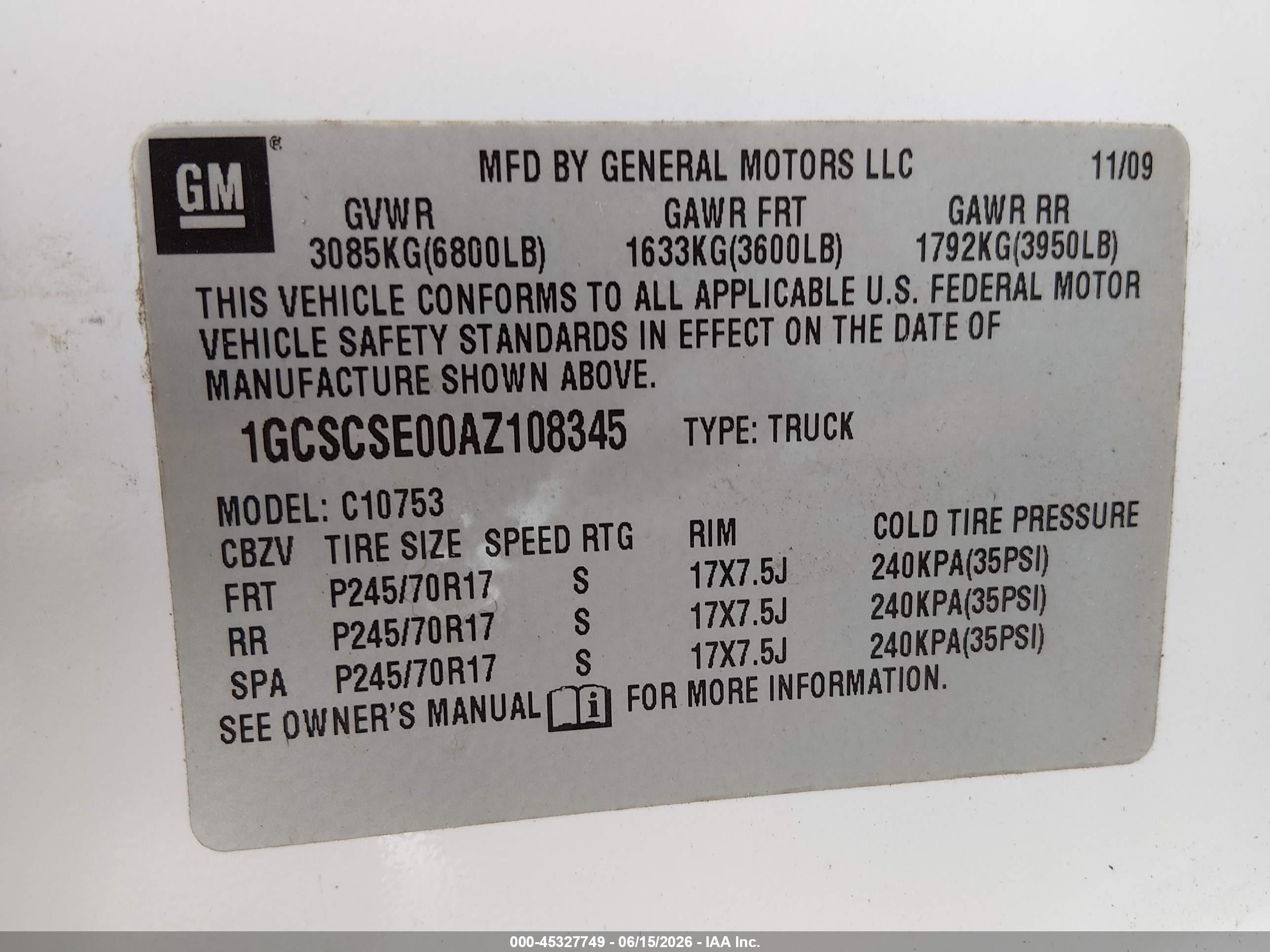 2010 Chevrolet Silverado 1500 Lt White vin: 1GCSCSE00AZ108345