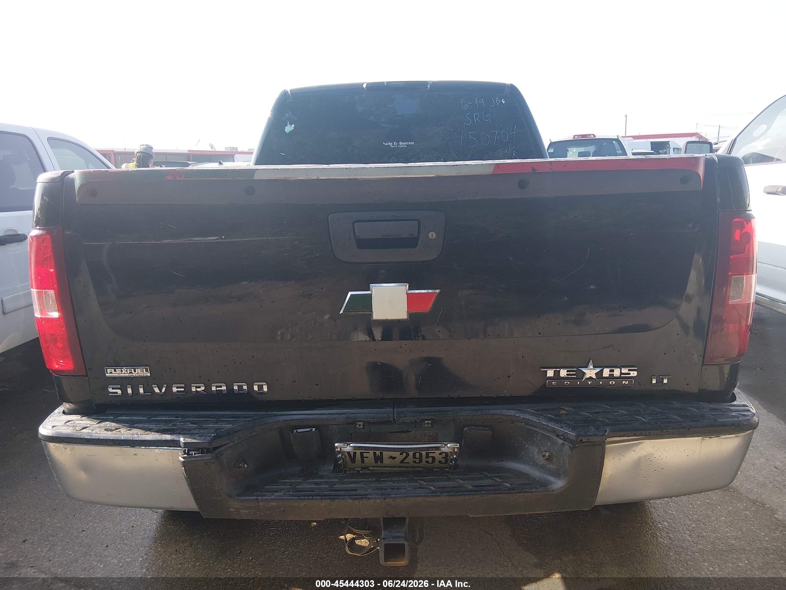 2010 Chevrolet Silverado 1500 Lt Black vin: 1GCSCSE03AZ150704