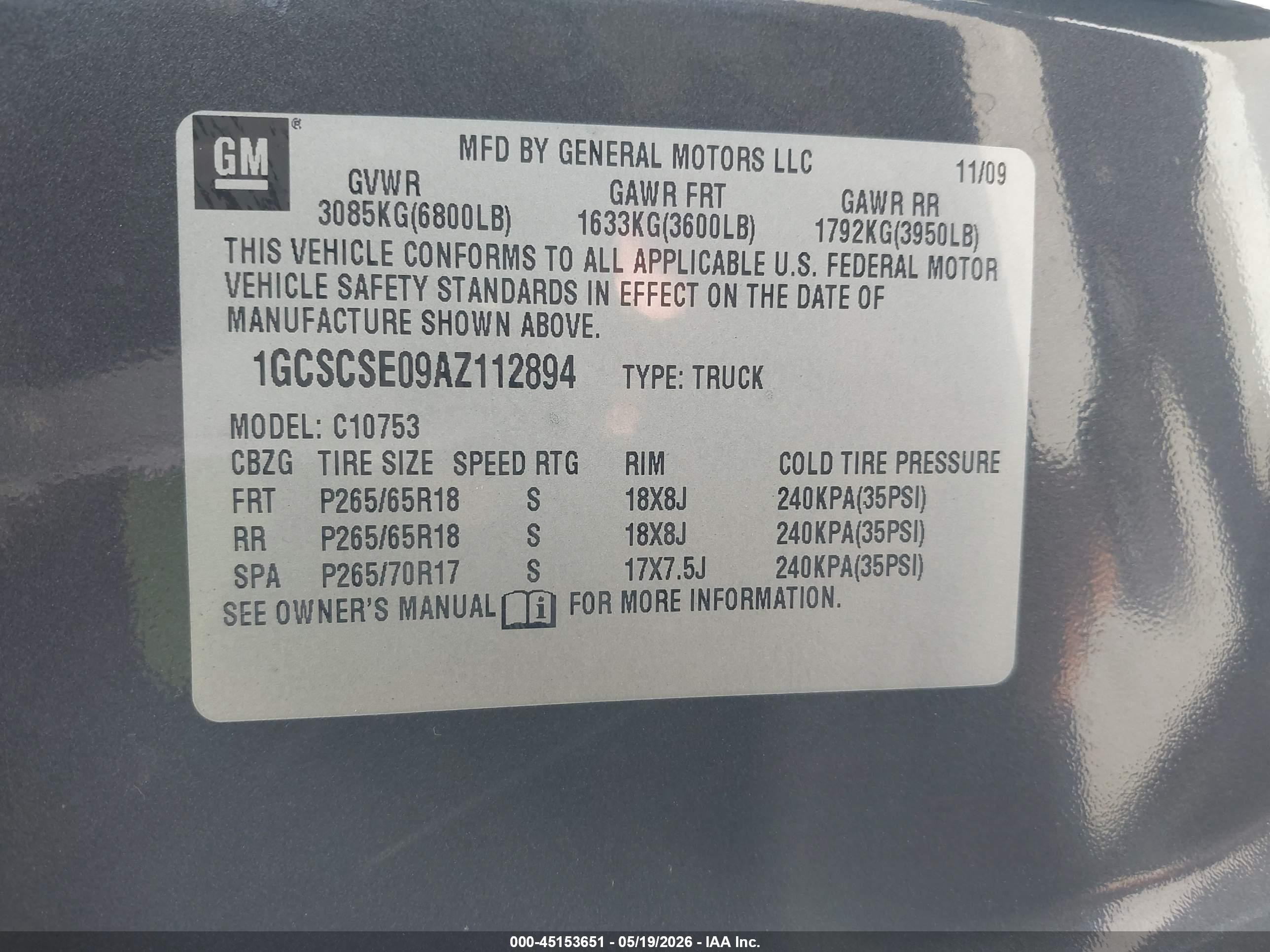 2010 Chevrolet Silverado 1500 Lt Gray vin: 1GCSCSE09AZ112894