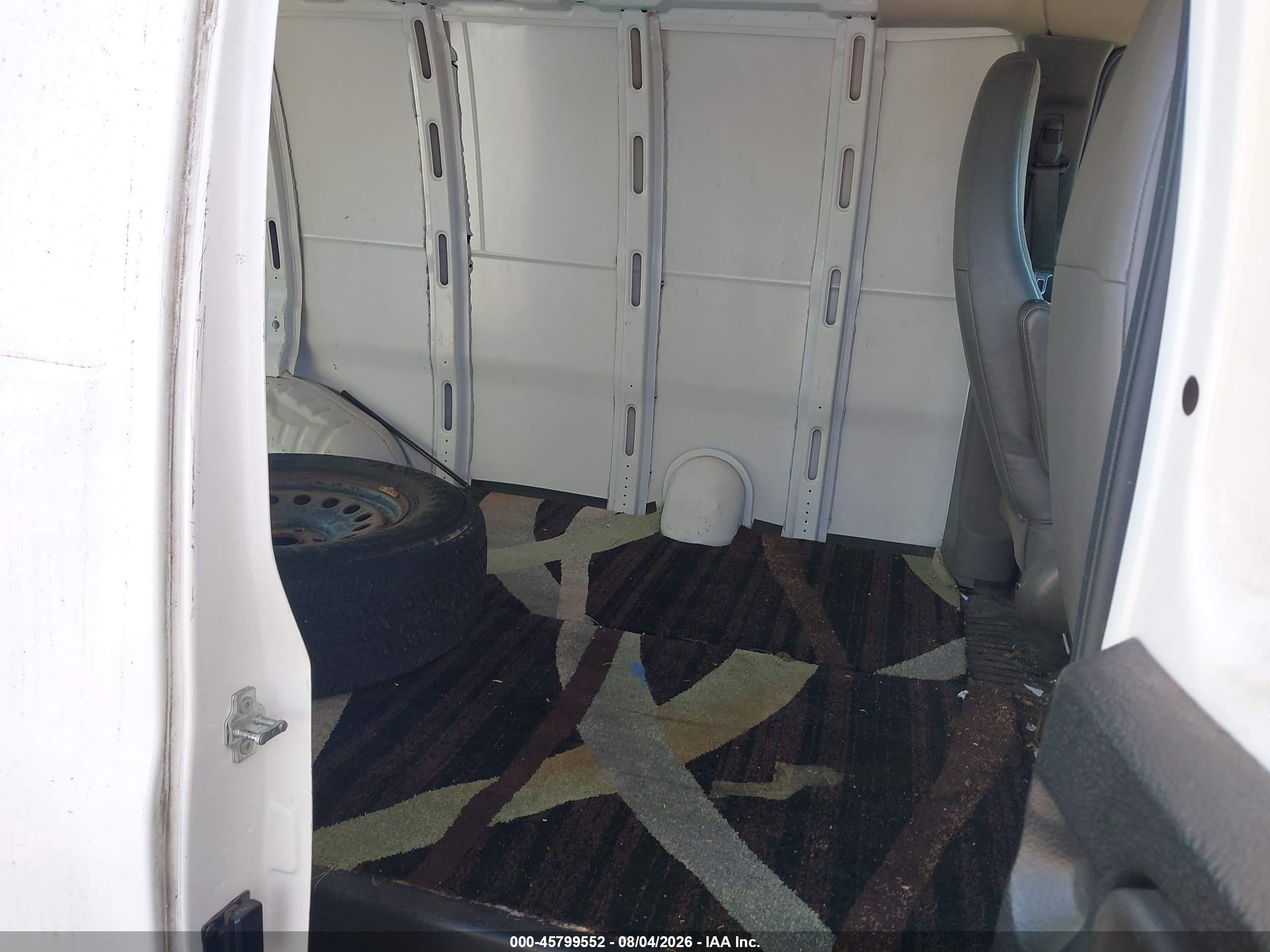 2011 Chevrolet Express 1500 Work Van White vin: 1GCSGAF40B1123623