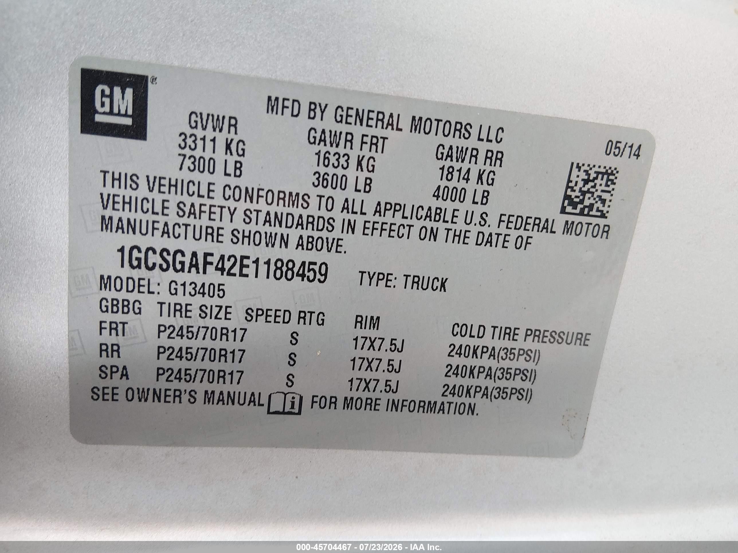 2014 Chevrolet Express 1500 Work Van Silver vin: 1GCSGAF42E1188459
