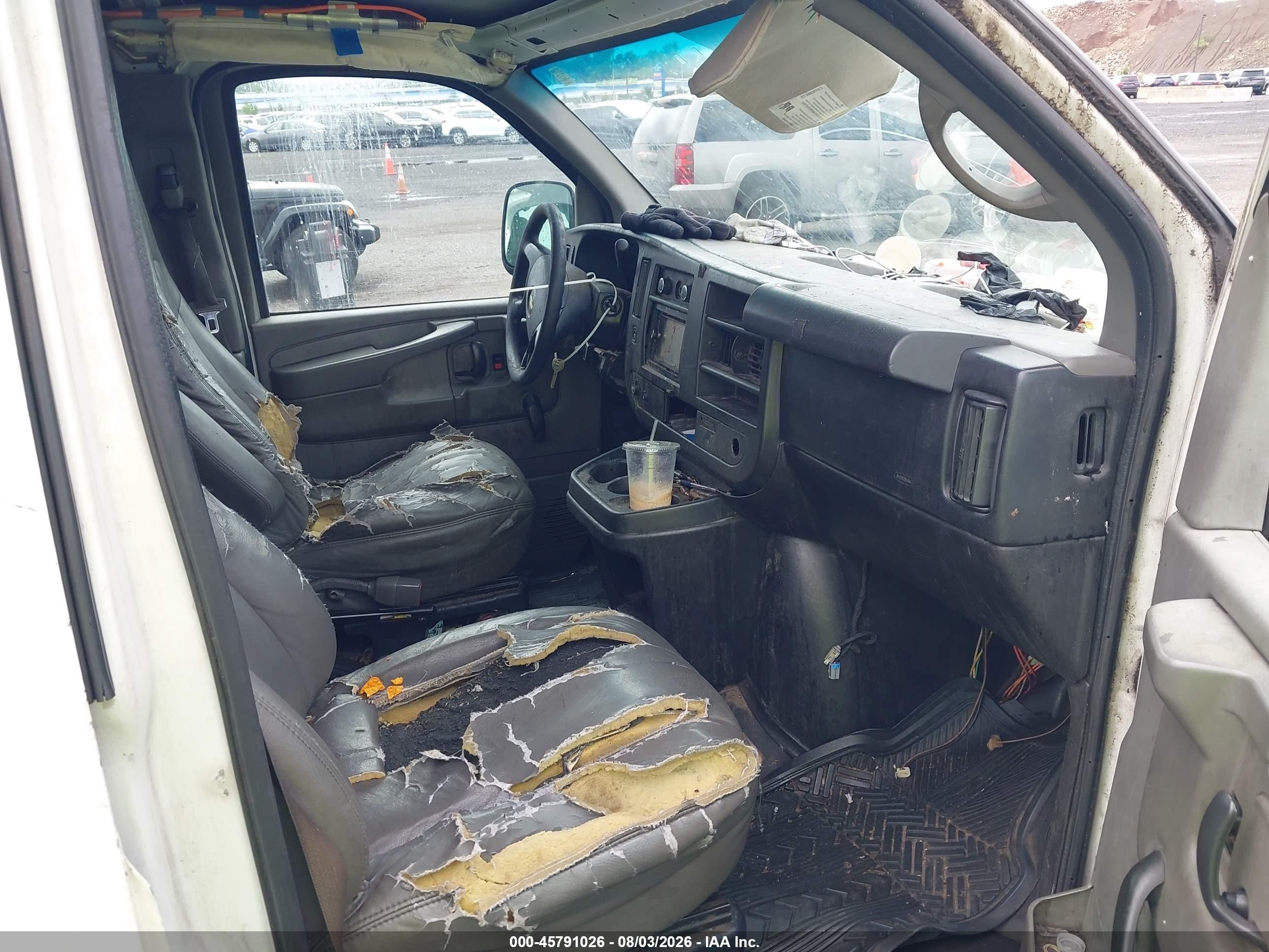 2012 Chevrolet Express 1500 Work Van White vin: 1GCSGAFX0C1120734