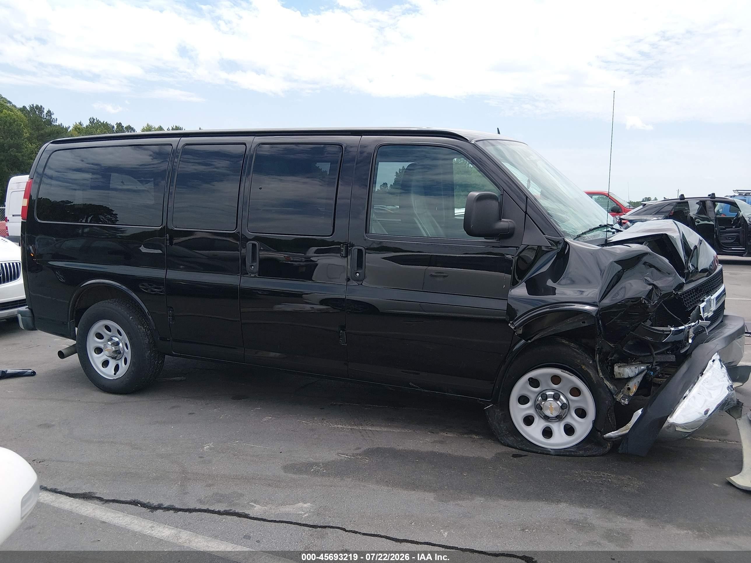 2013 Chevrolet Express 1500 Work Van Black vin: 1GCSGAFX0D1170969