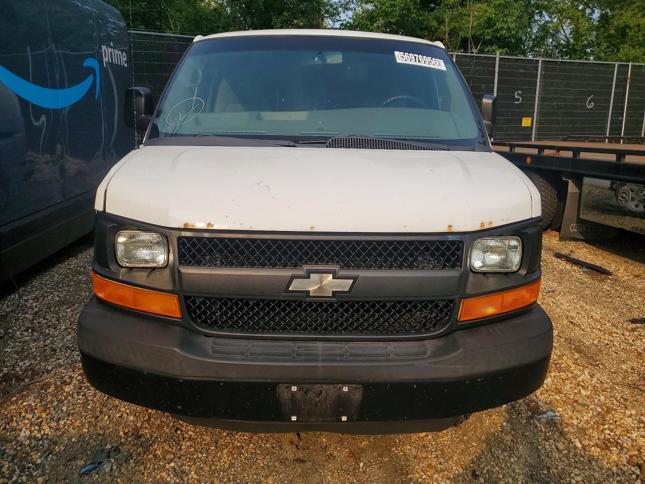 2013 Chevrolet Express G1500 White vin: 1GCSGAFX1D1158507