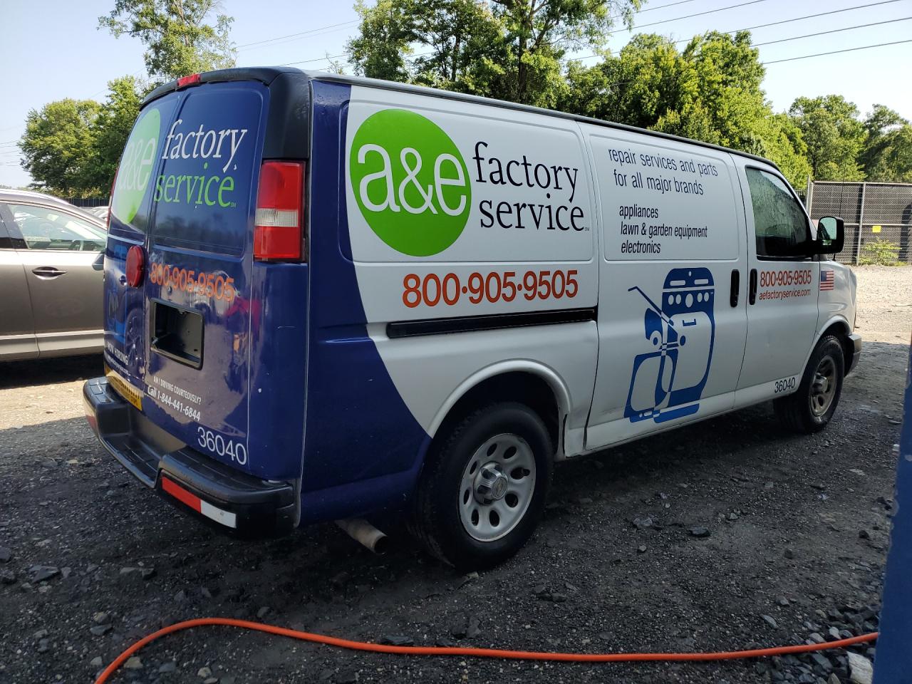 2013 Chevrolet Express G1500 White vin: 1GCSGAFX1D1158507 Damage: Right Qtr Panel, Dent(S) W/ Paint Dmg, 1 To 2 Inches