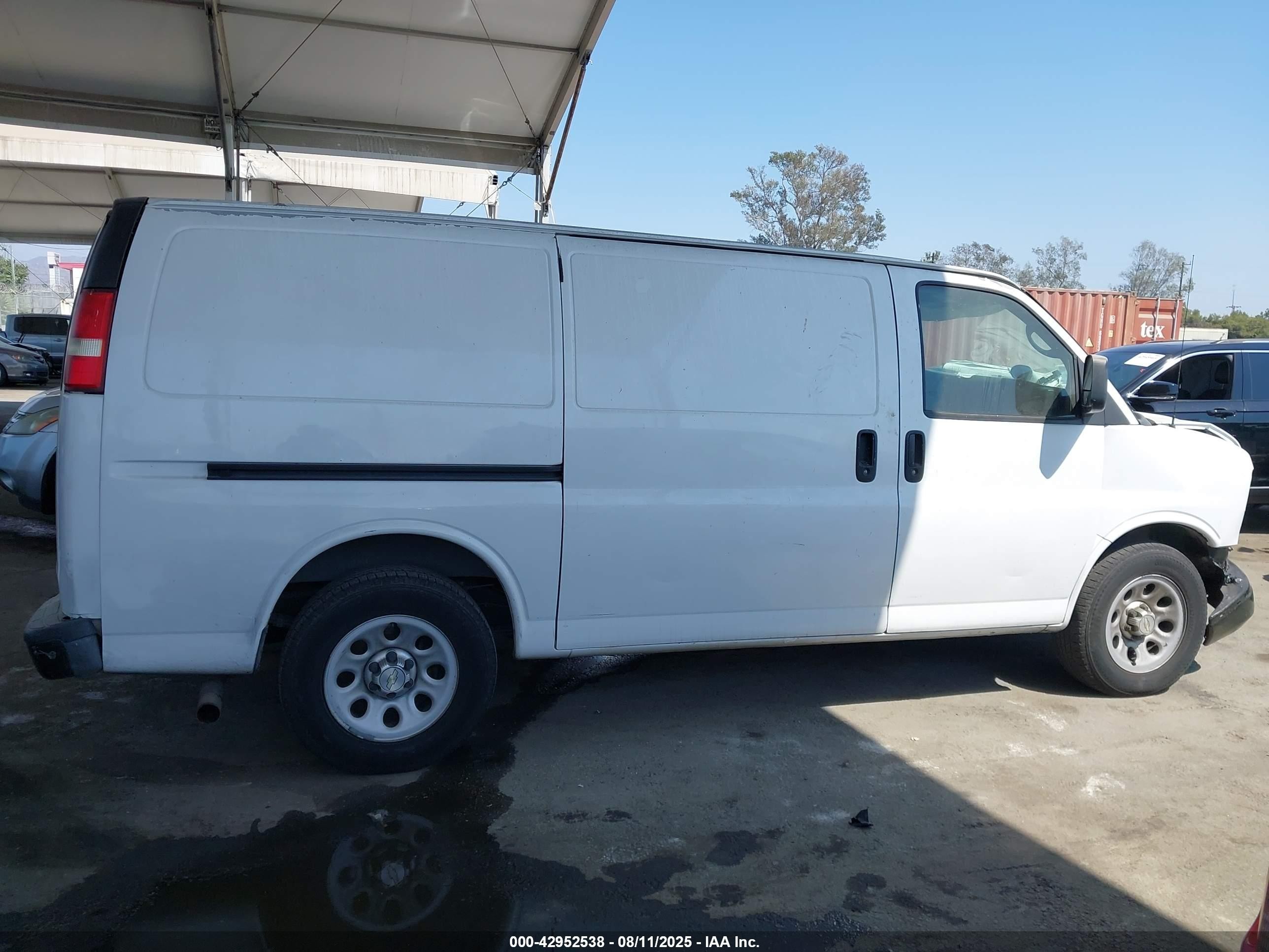 2013 Chevrolet Express 1500 Work Van White vin: 1GCSGAFX2D1123412