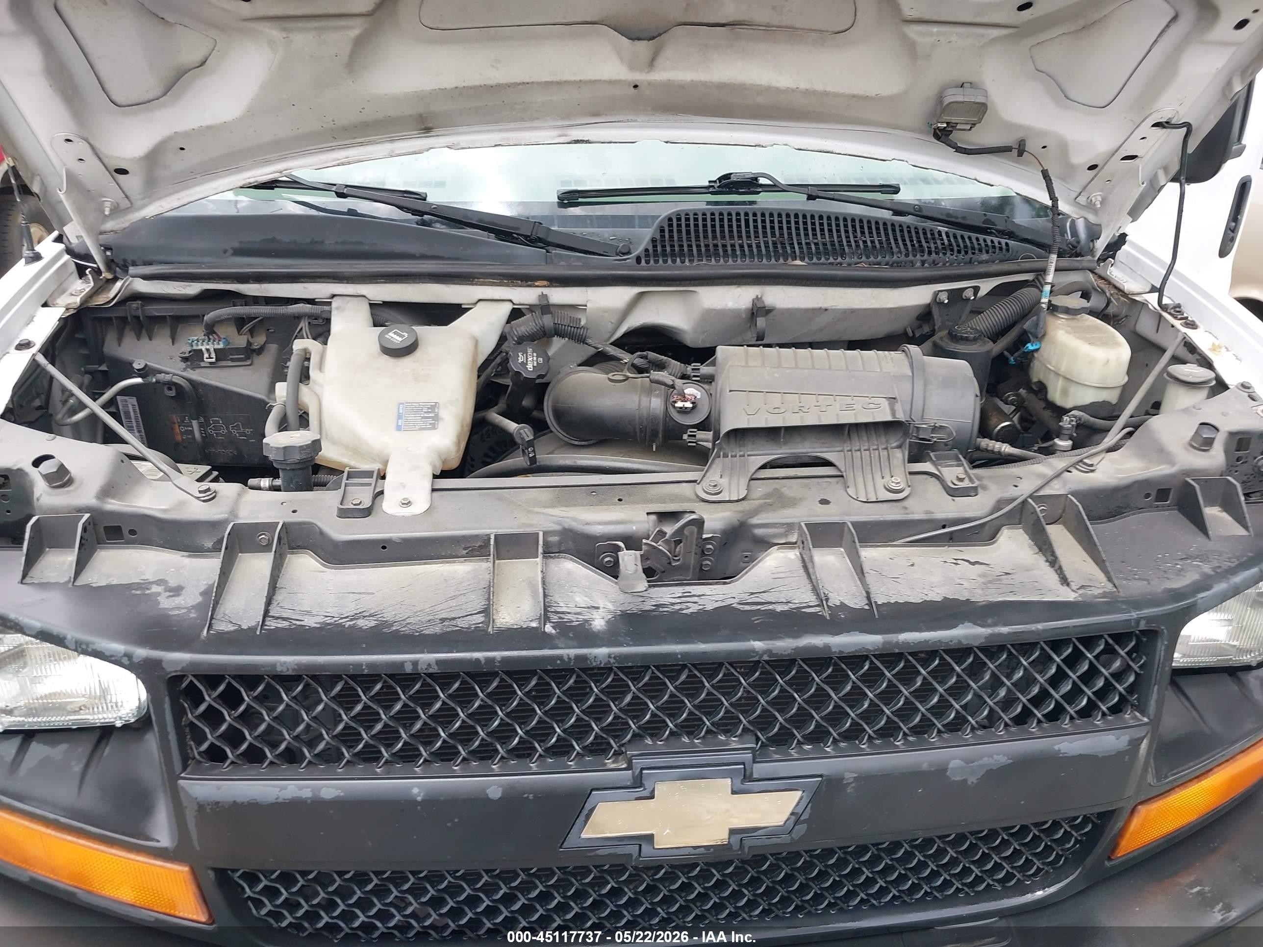 2013 Chevrolet Express 1500 Work Van White vin: 1GCSGAFX2D1173128