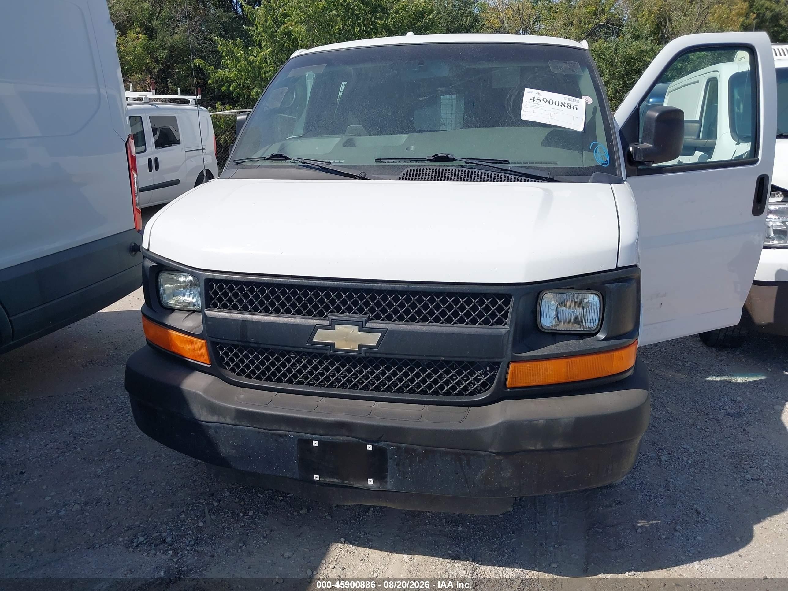2013 Chevrolet Express 1500 Work Van White vin: 1GCSGAFX3D1168603