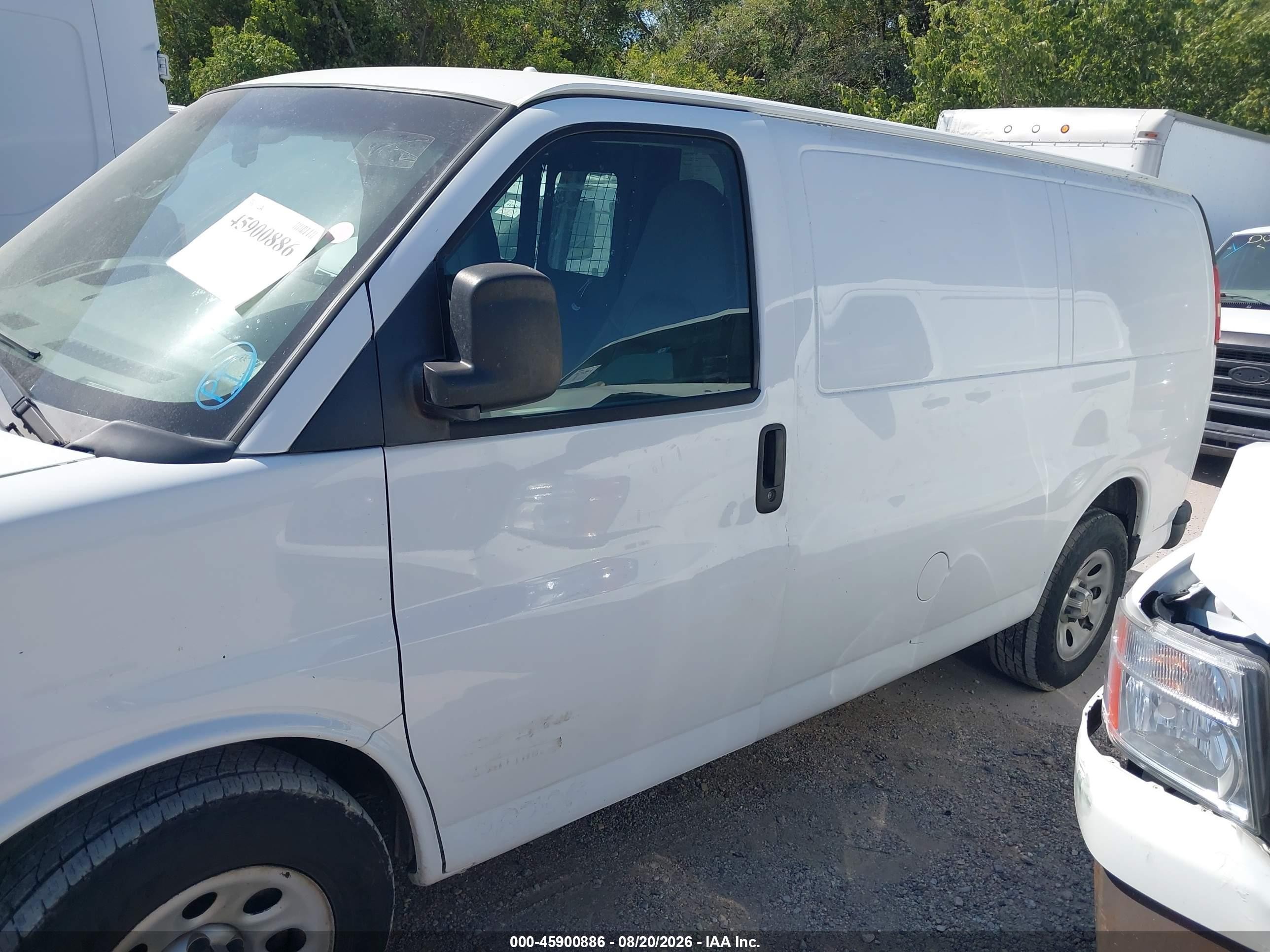 2013 Chevrolet Express 1500 Work Van White vin: 1GCSGAFX3D1168603