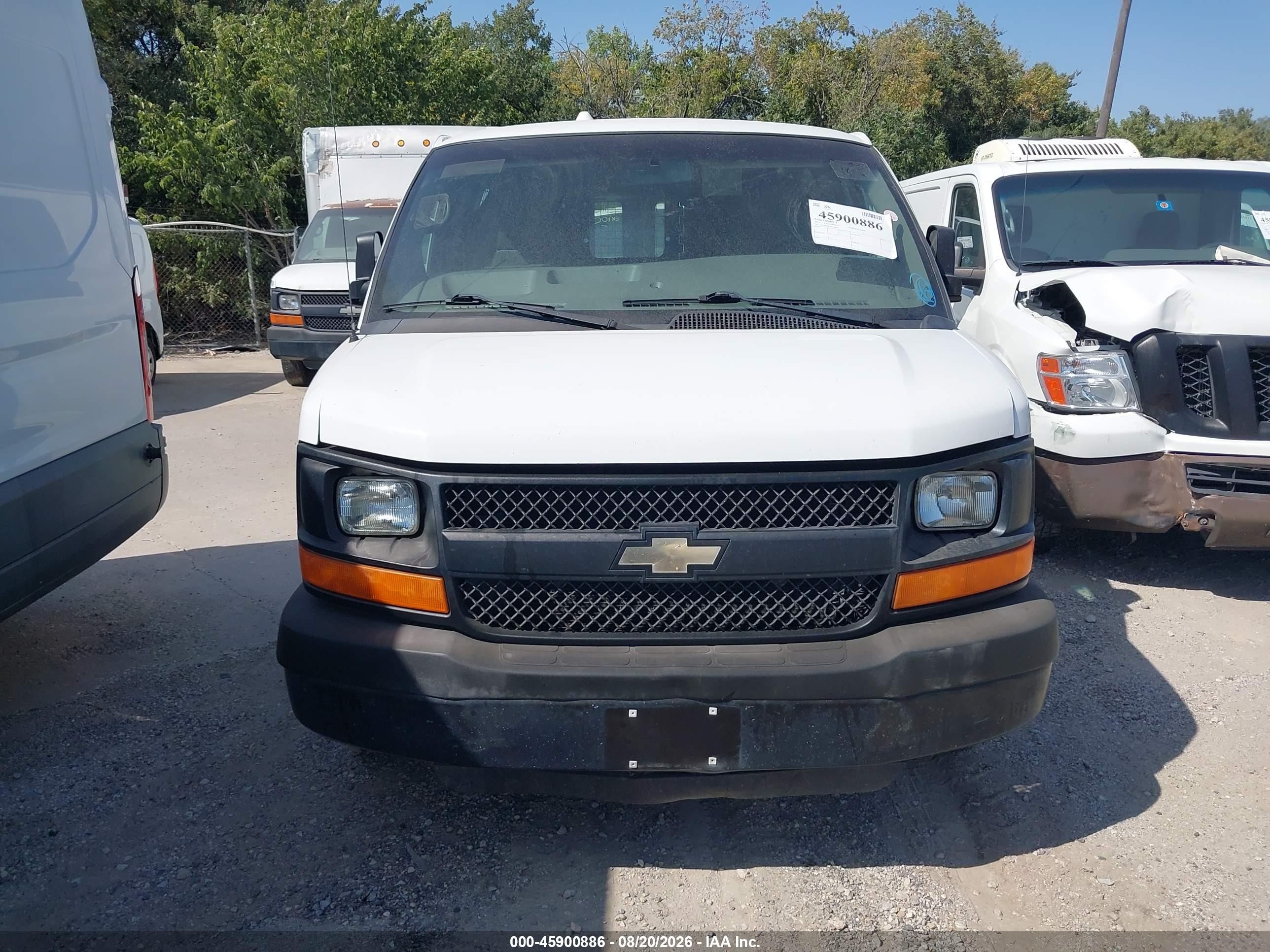 2013 Chevrolet Express 1500 Work Van White vin: 1GCSGAFX3D1168603