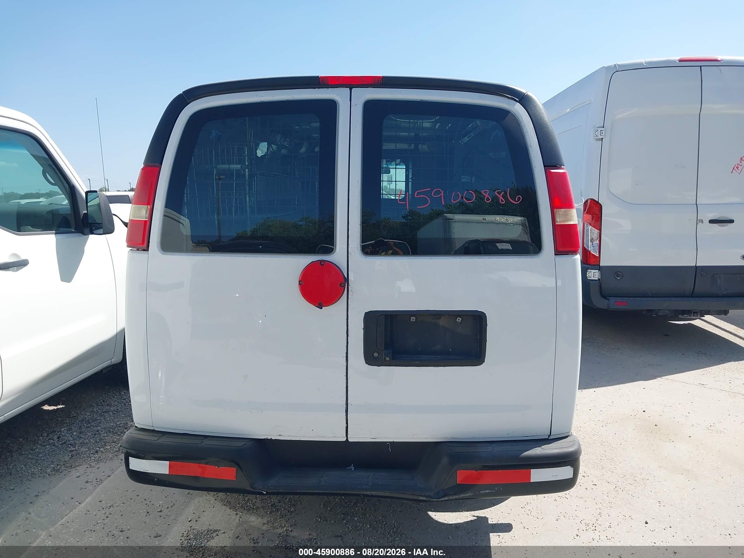 2013 Chevrolet Express 1500 Work Van White vin: 1GCSGAFX3D1168603