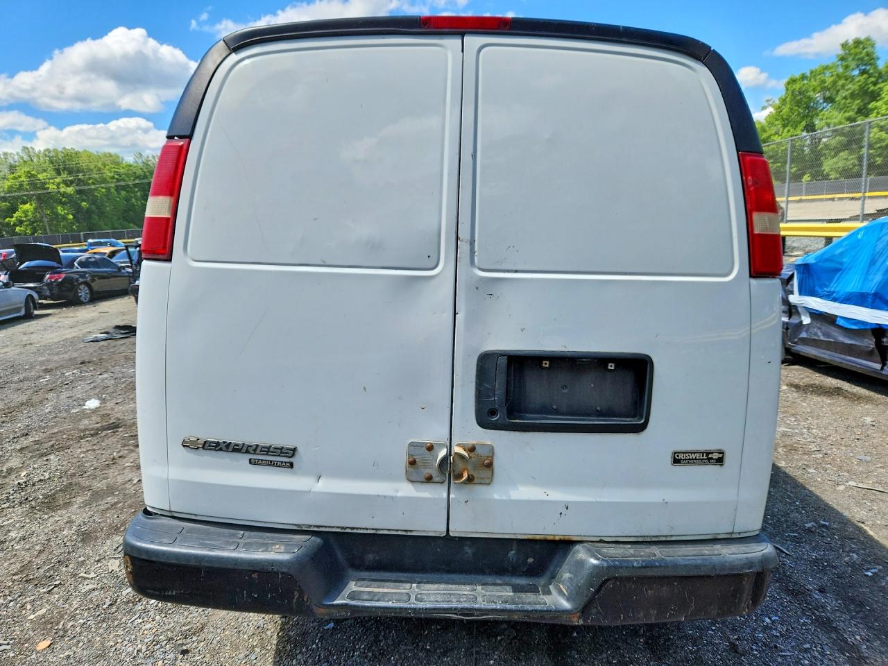 2014 Chevrolet Express G1500 White vin: 1GCSGAFX3E1141726