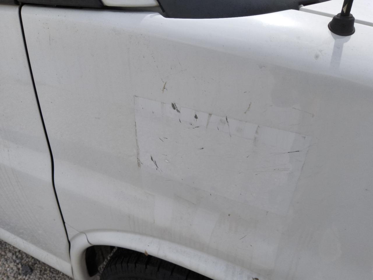 2012 Chevrolet Express G1500 Ls White vin: 1GCSGAFX5C1139635 Damage: Right Front Fender, Heavy Scratch, 1 To 2 Inches