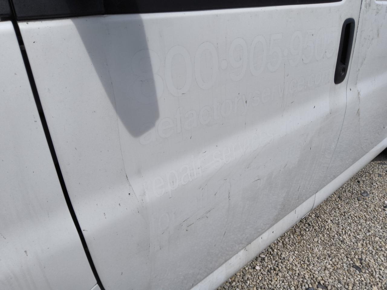 2012 Chevrolet Express G1500 Ls White vin: 1GCSGAFX5C1139635 Damage: Left Front Door, Heavy Scratch, 1 To 2 Inches