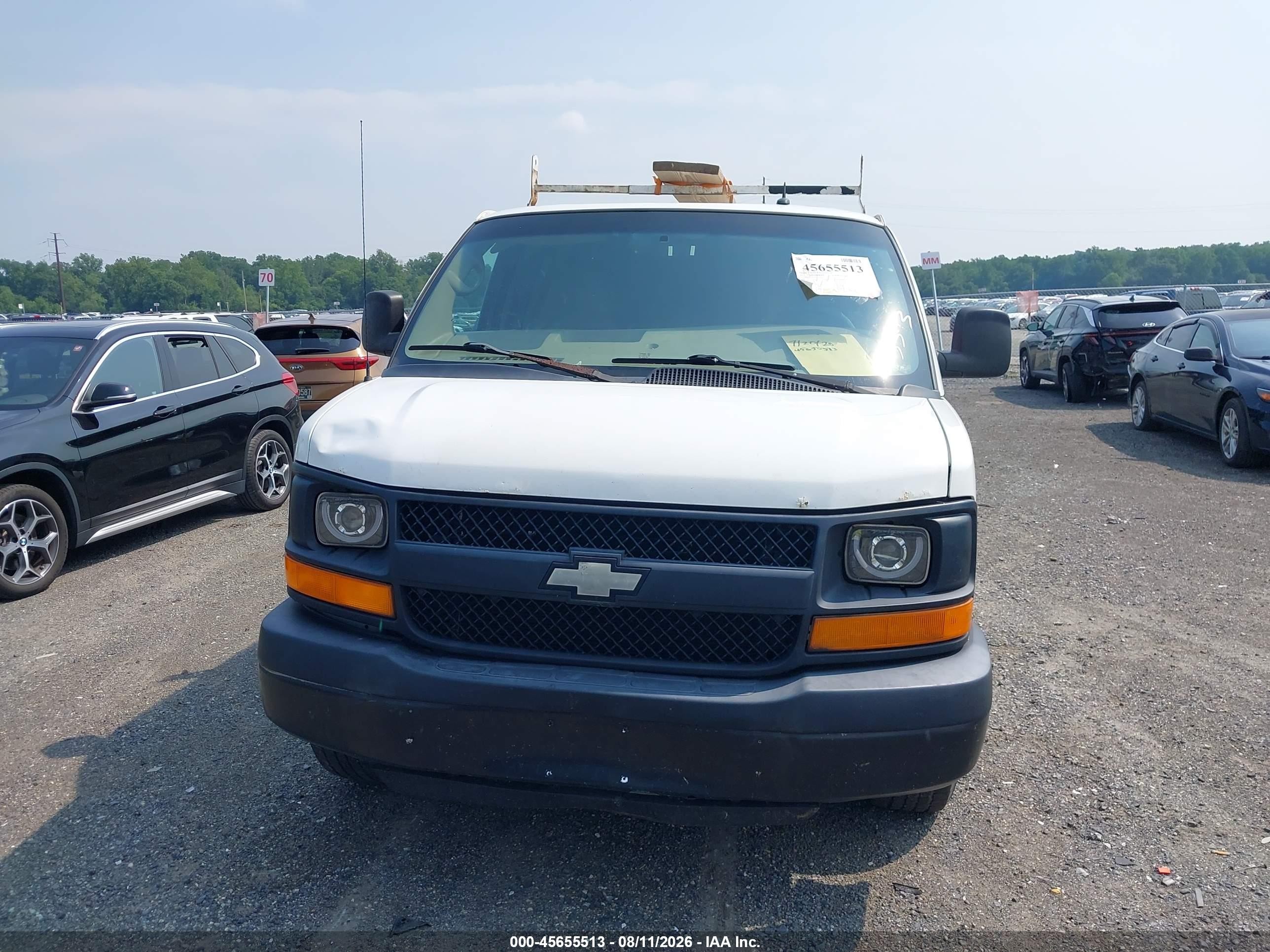 2014 Chevrolet Express 1500 Work Van White vin: 1GCSGAFX5E1126368