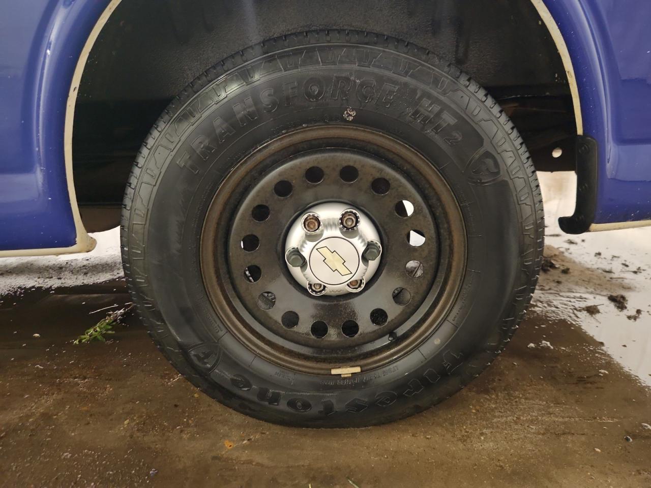 2013 Chevrolet Express G1500 White vin: 1GCSGAFX6D1182401 Damage: Left Rear Wheel, Mismatched, Replacement Required