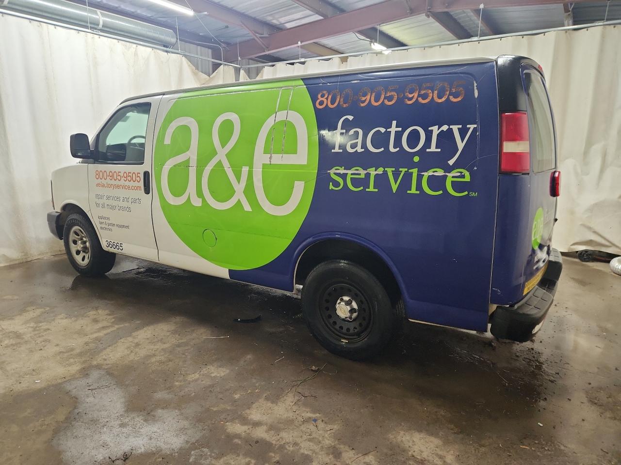 2013 Chevrolet Express G1500 White vin: 1GCSGAFX6D1182401 Damage: Left Side Panel, Heavy Scratch, 1/8 To 1/2 Inch