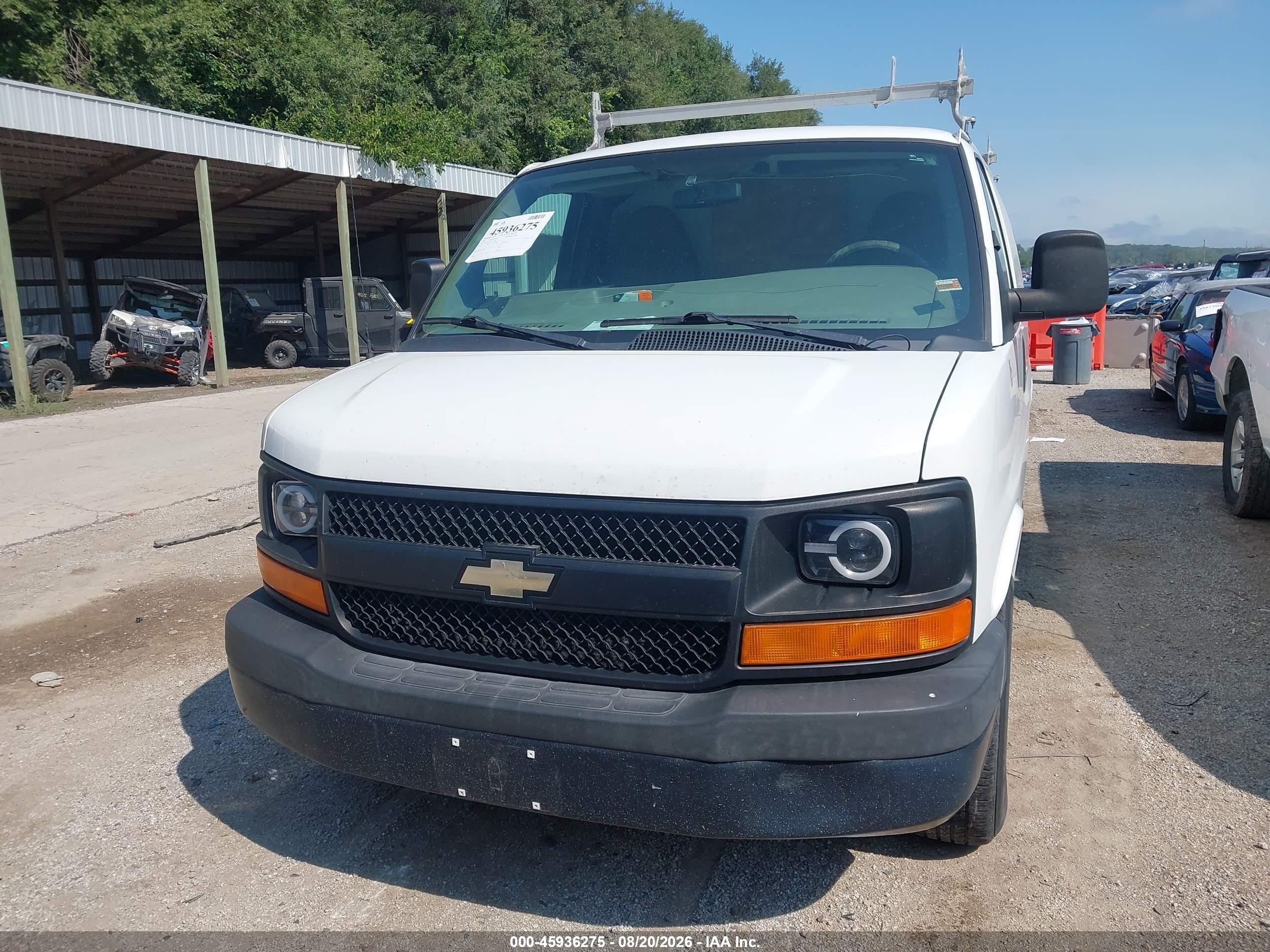 2014 Chevrolet Express 1500 Work Van White vin: 1GCSGAFX6E1107568