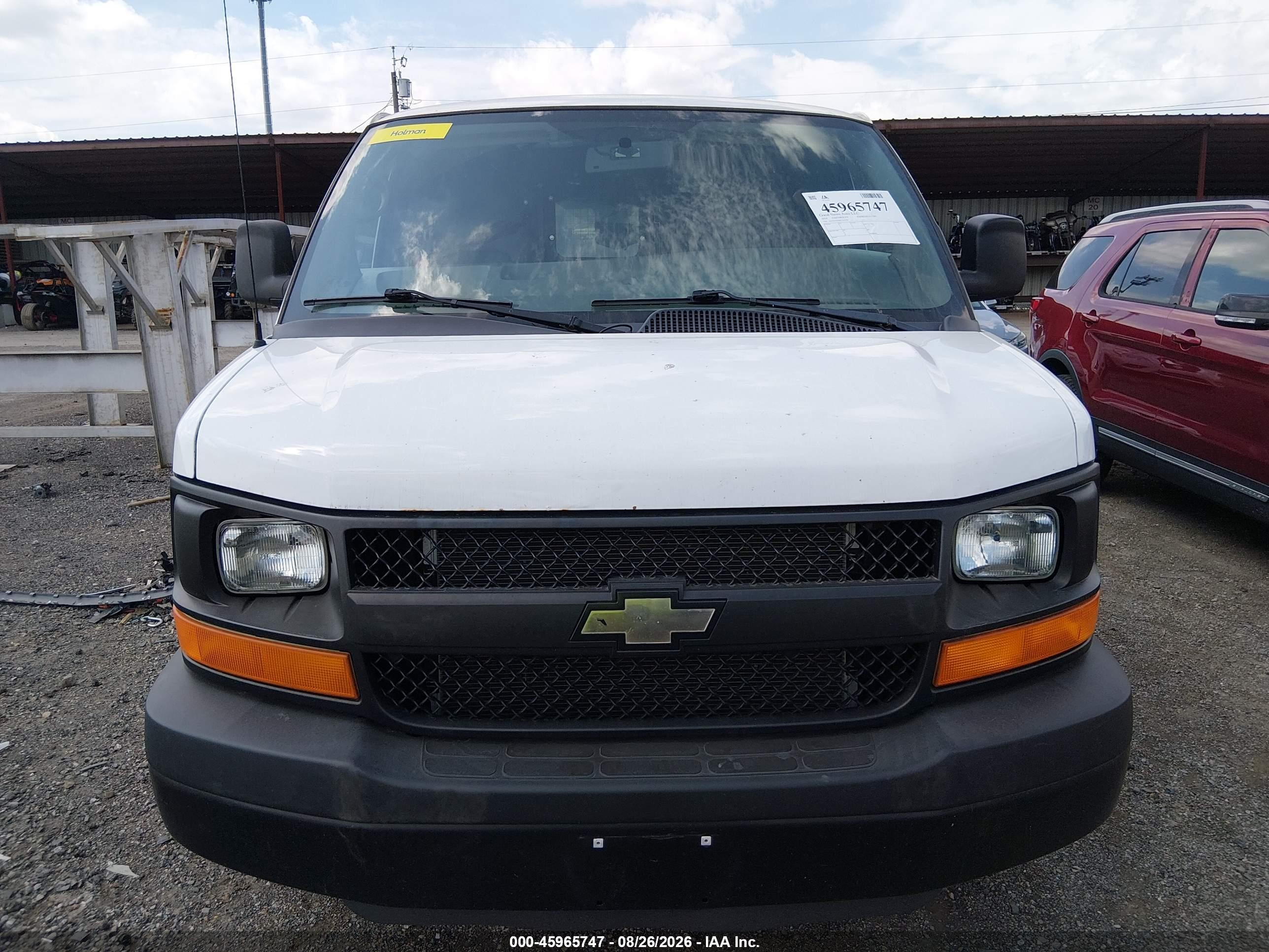 2014 Chevrolet Express 1500 Work Van White vin: 1GCSGAFX6E1165700