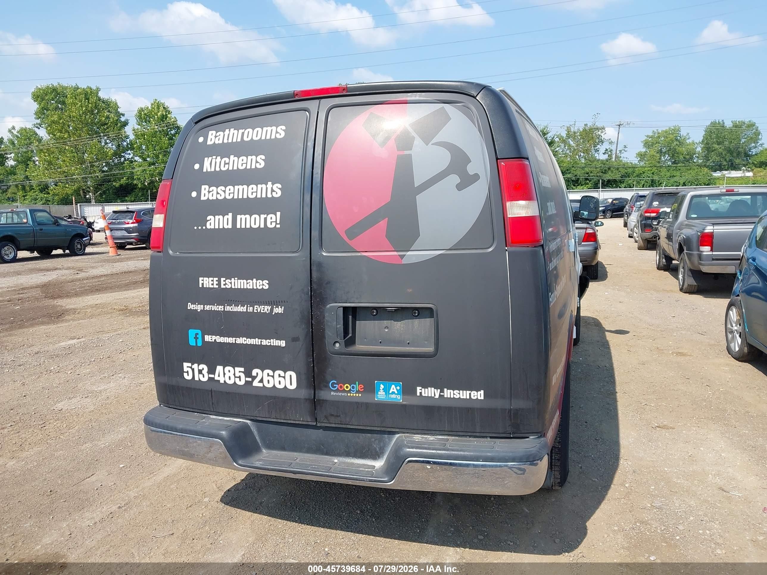 2013 Chevrolet Express 1500 Work Van White vin: 1GCSGAFX7D1137368