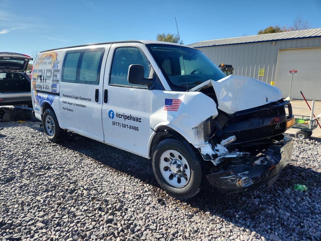 2012 Chevrolet Express G1500 White vin: 1GCSGAFX8C1154419