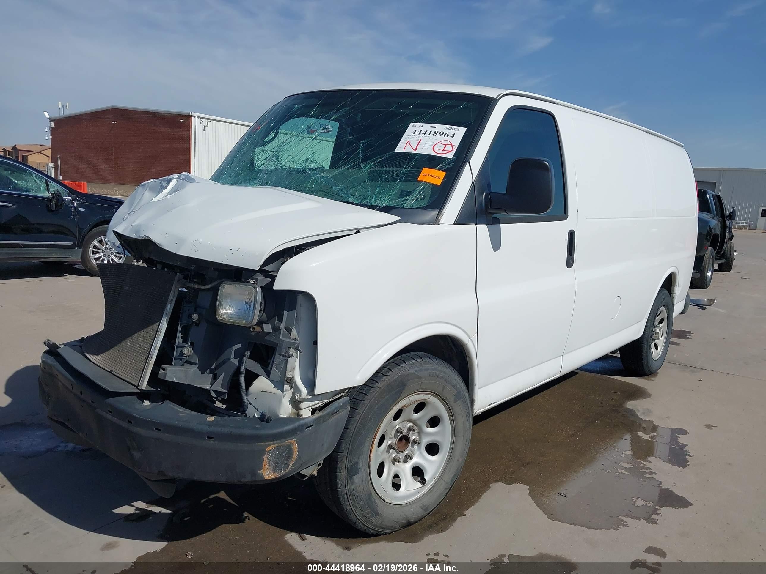 2014 Chevrolet Express 1500 Work Van White vin: 1GCSGAFX8E1109368