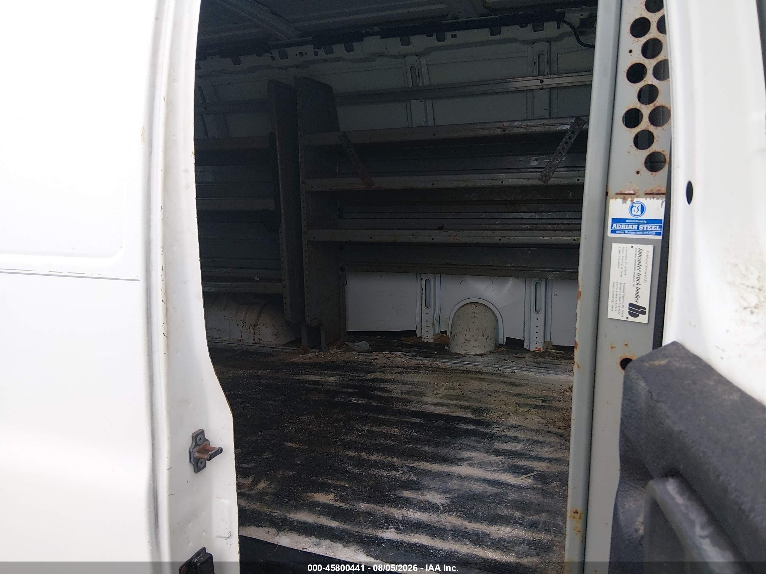 2011 Chevrolet Express 1500 Work Van White vin: 1GCSGAFX9B1106281