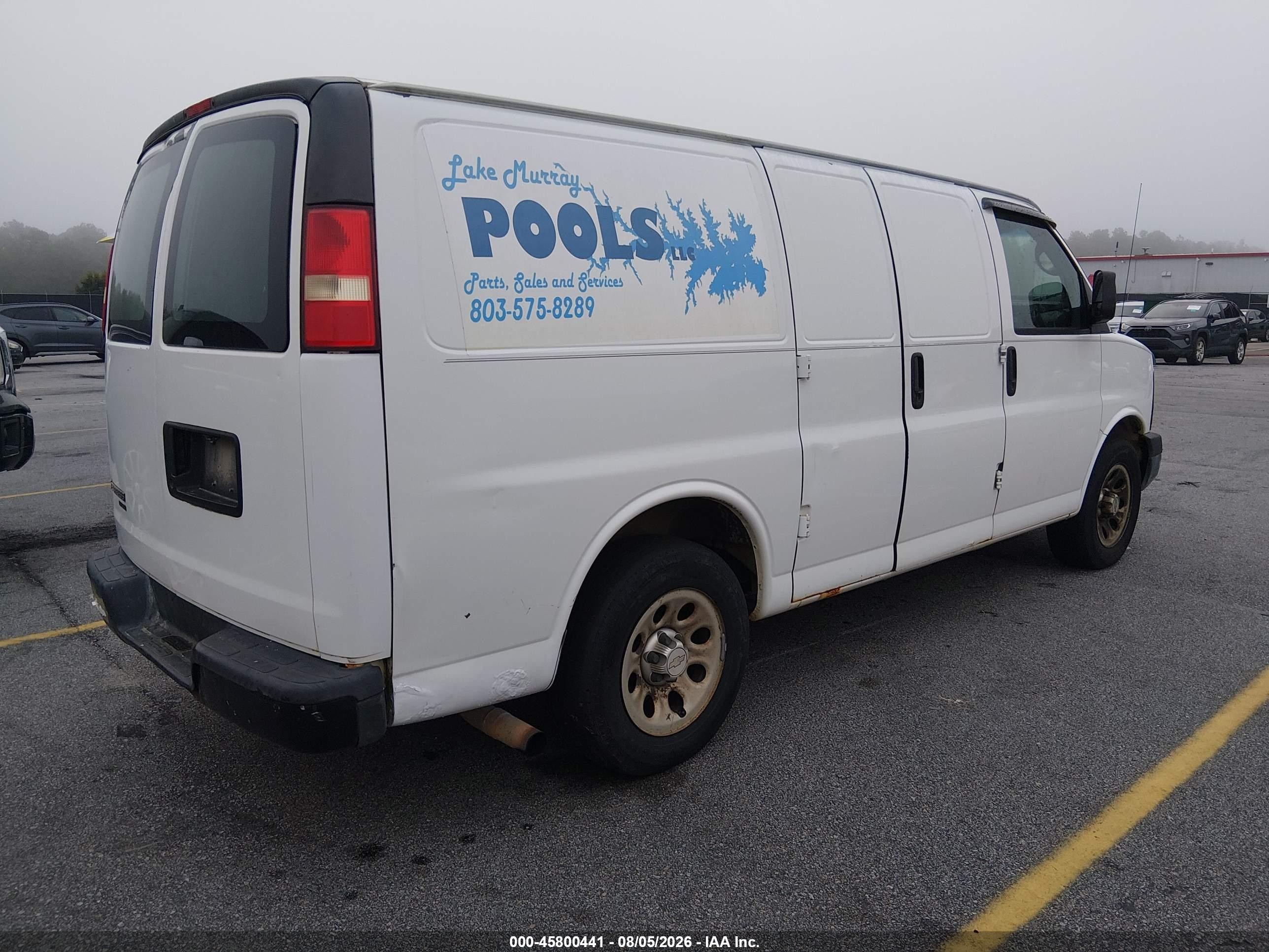 2011 Chevrolet Express 1500 Work Van White vin: 1GCSGAFX9B1106281