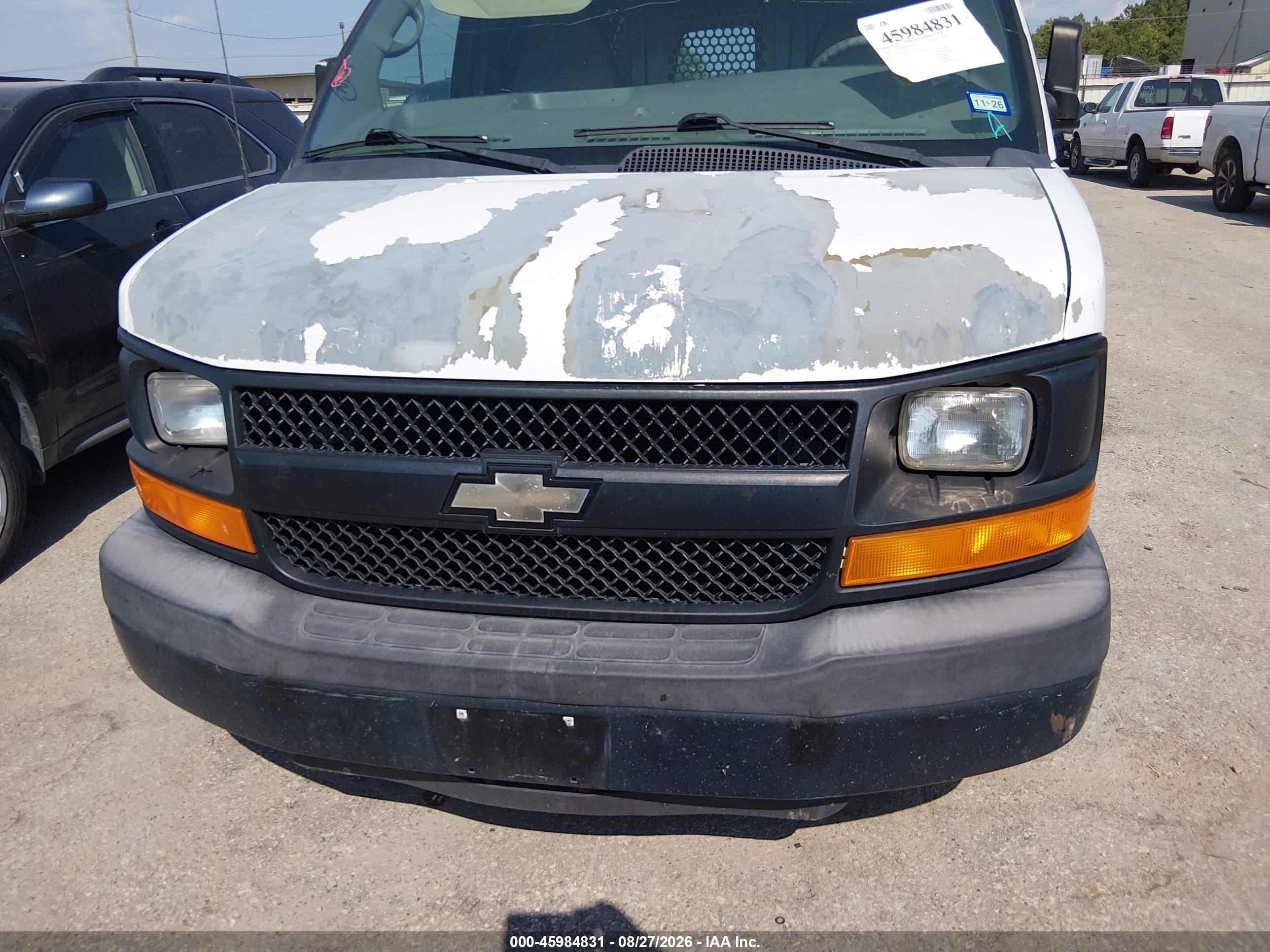 2012 Chevrolet Express 1500 Work Van Белый vin: 1GCSGAFX9C1134924