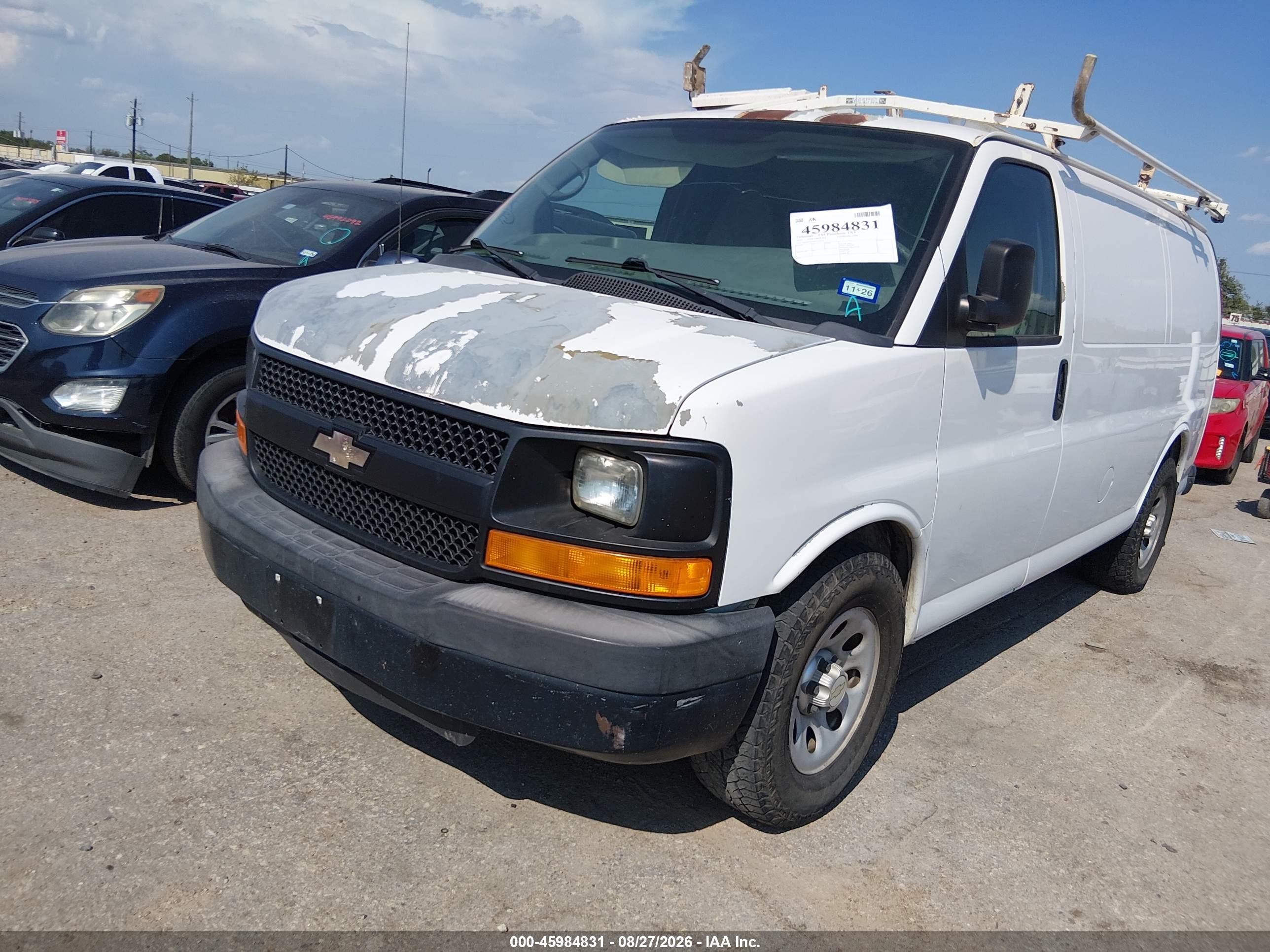 2012 Chevrolet Express 1500 Work Van Белый vin: 1GCSGAFX9C1134924