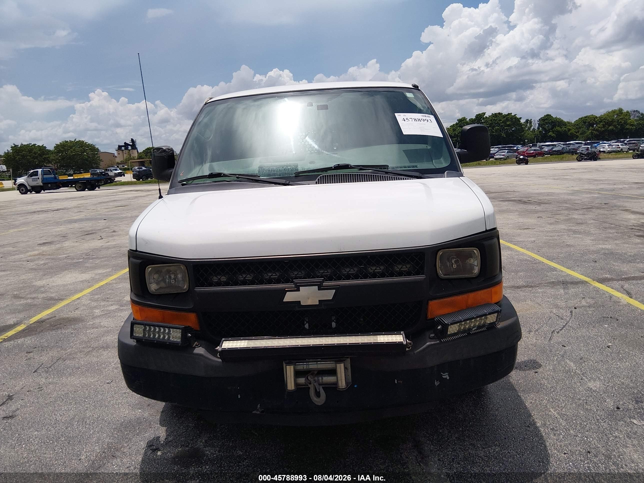 2014 Chevrolet Express 1500 Work Van White vin: 1GCSGAFXXE1143084