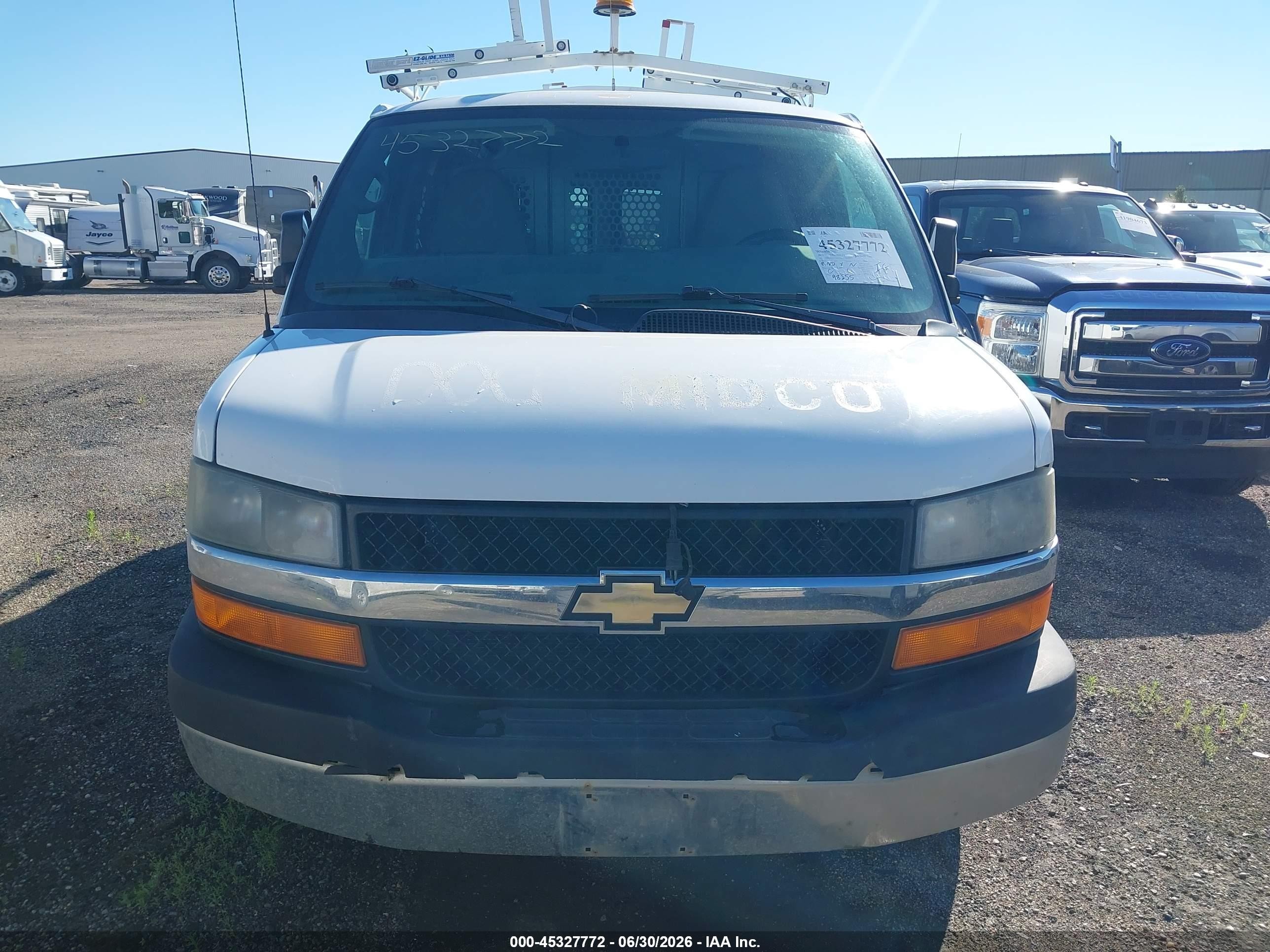 2013 Chevrolet Express 1500 Work Van Белый vin: 1GCSHAF43D1176154