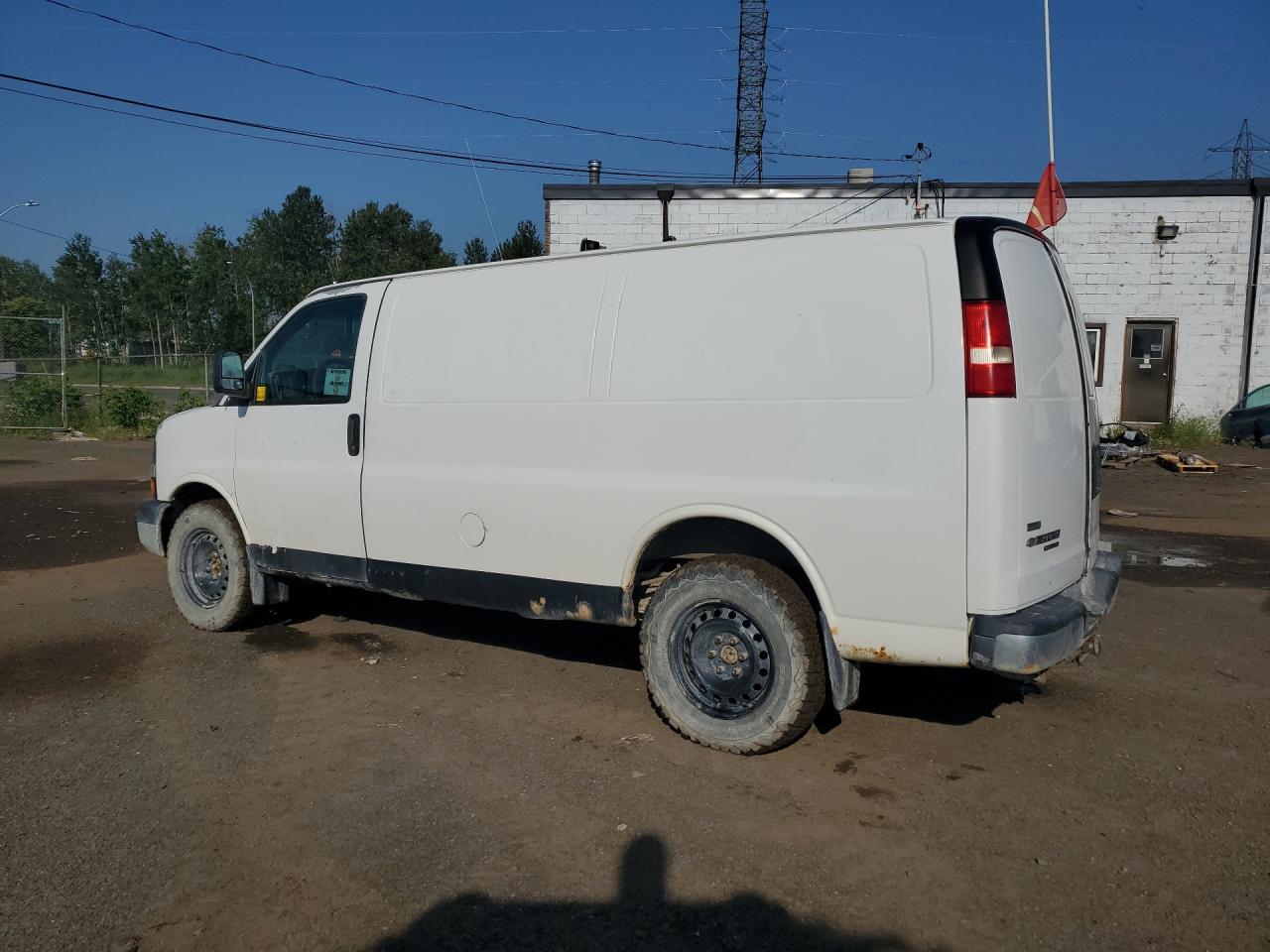 2012 Chevrolet Express G1500 White vin: 1GCSHAF48C1122444 Damage: Left Side Panel, Rust, > 12 Inches