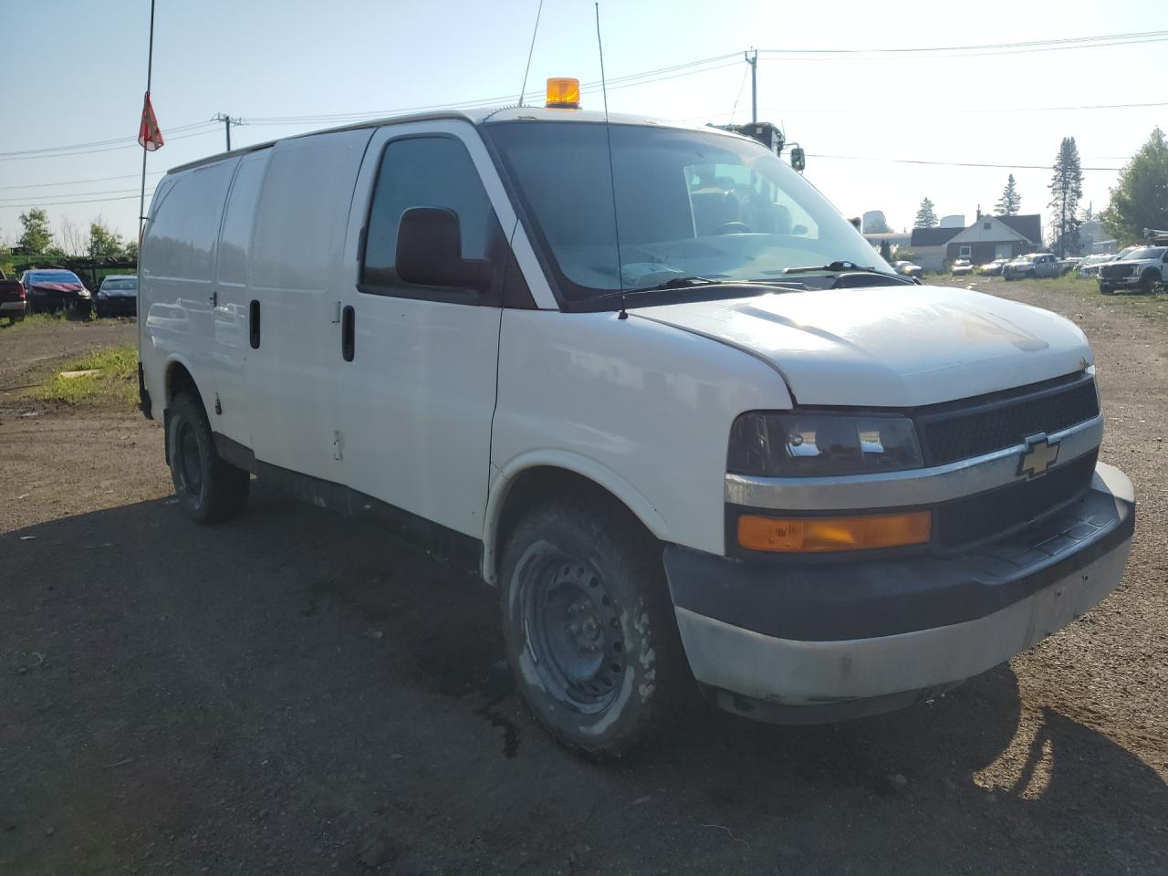 2012 Chevrolet Express G1500 White vin: 1GCSHAF48C1122444 Damage: Right Front Door, Dent(S) W/ Paint Dmg, 2 To 3 Inches