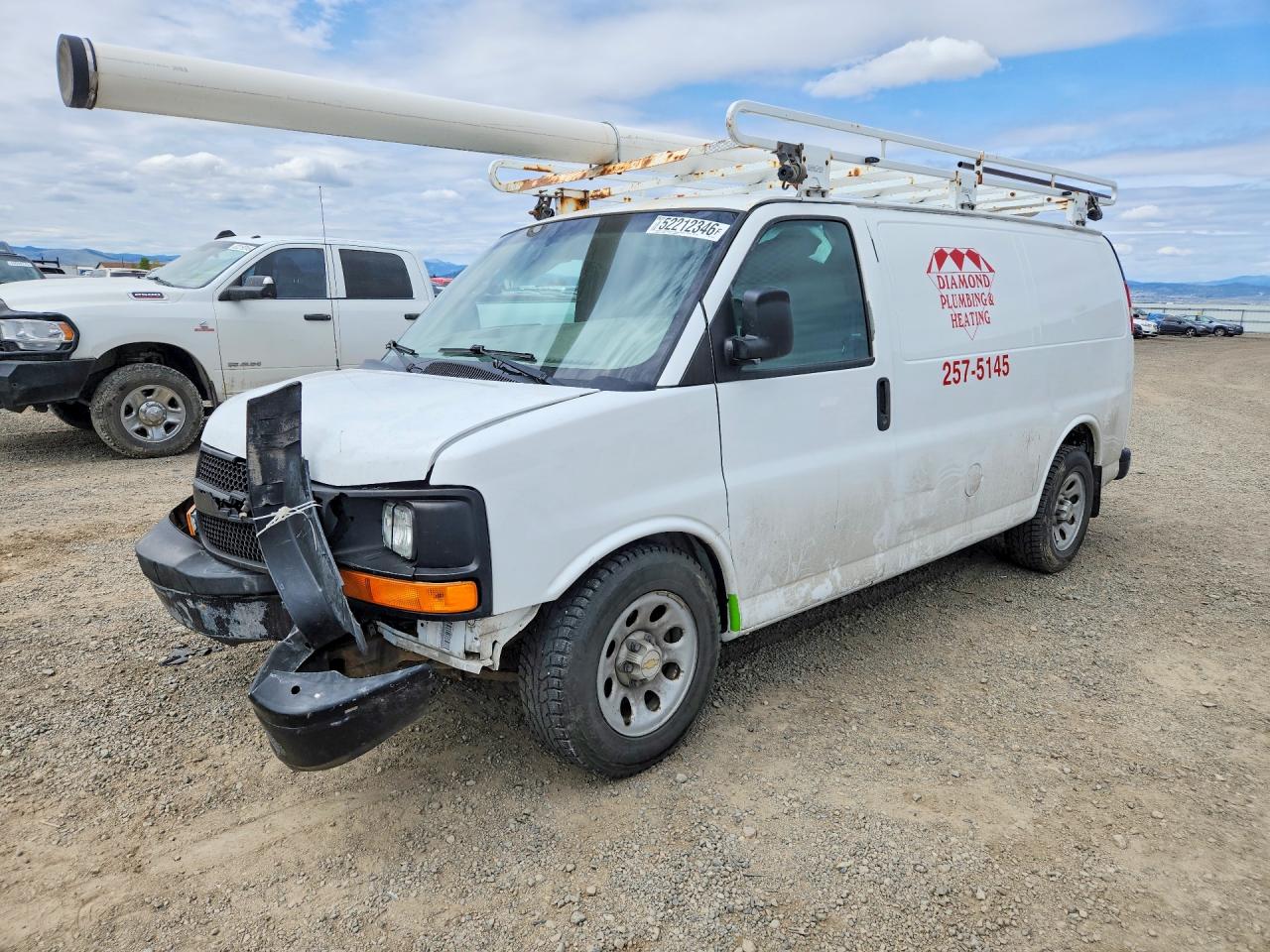 2013 Chevrolet Express G1500 White vin: 1GCSHAF4XD1137724