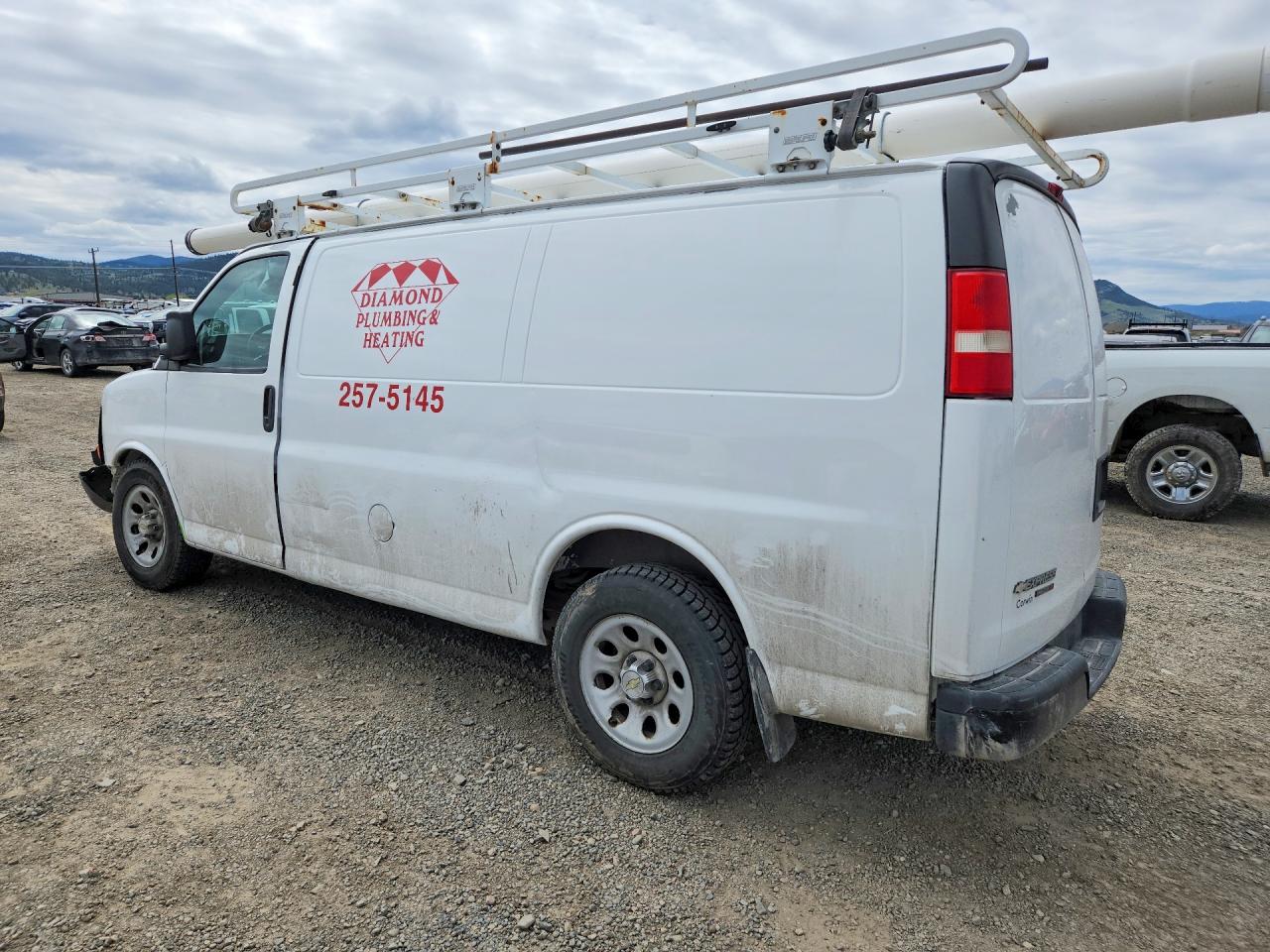 2013 Chevrolet Express G1500 White vin: 1GCSHAF4XD1137724