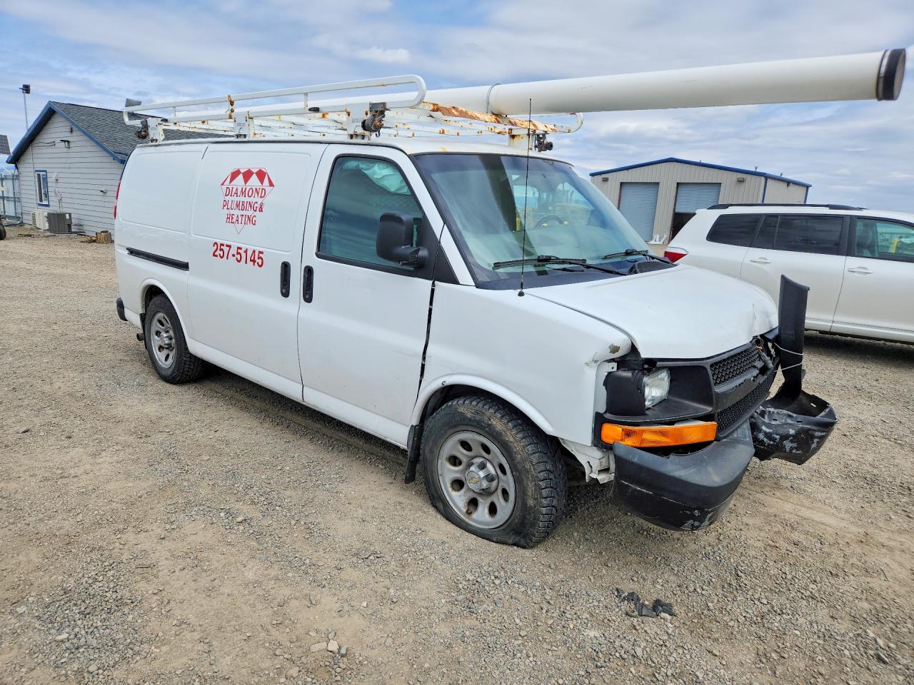 2013 Chevrolet Express G1500 White vin: 1GCSHAF4XD1137724