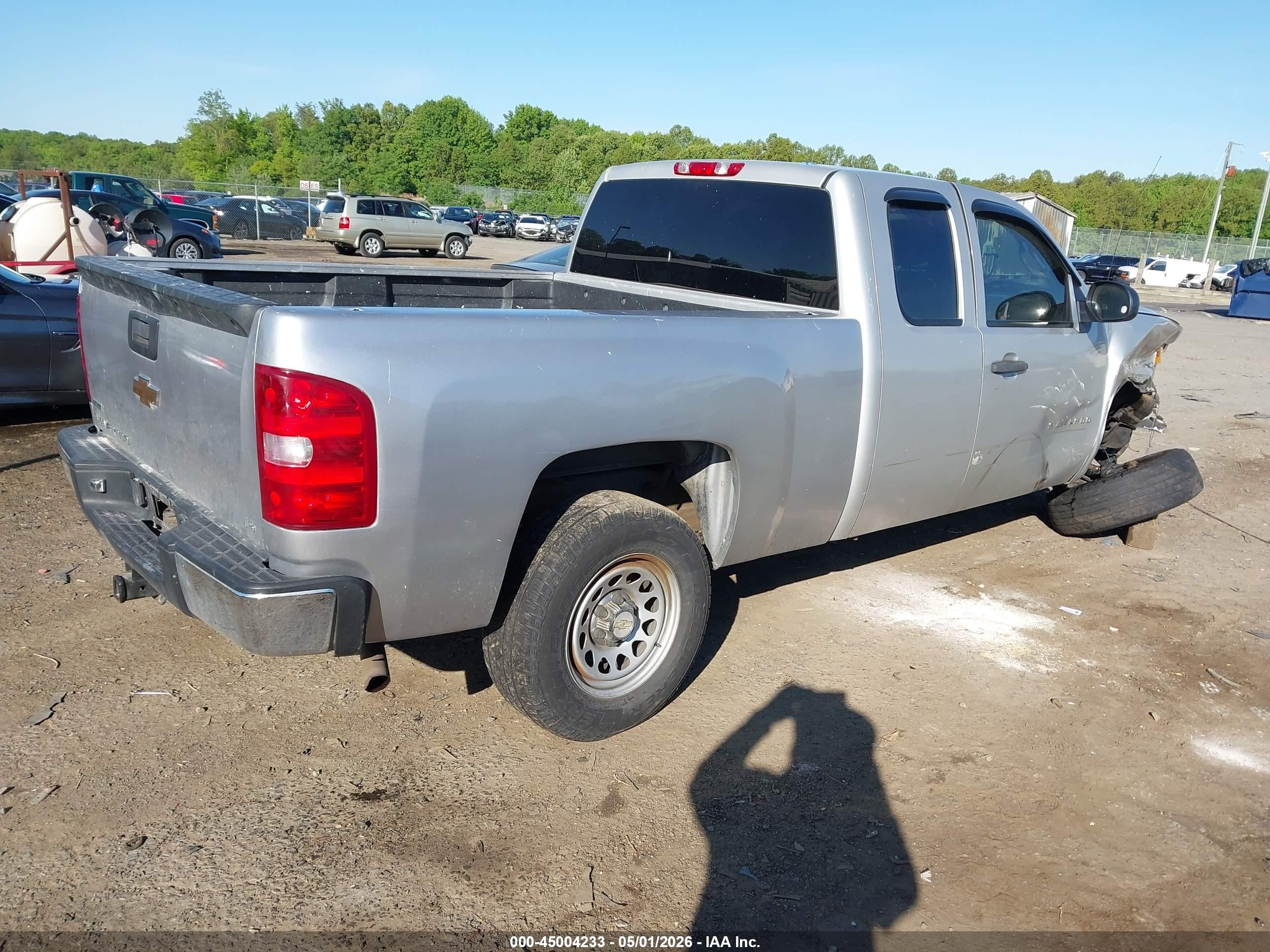 2010 Chevrolet Silverado 1500 Ls Silver vin: 1GCSKREA0AZ205453