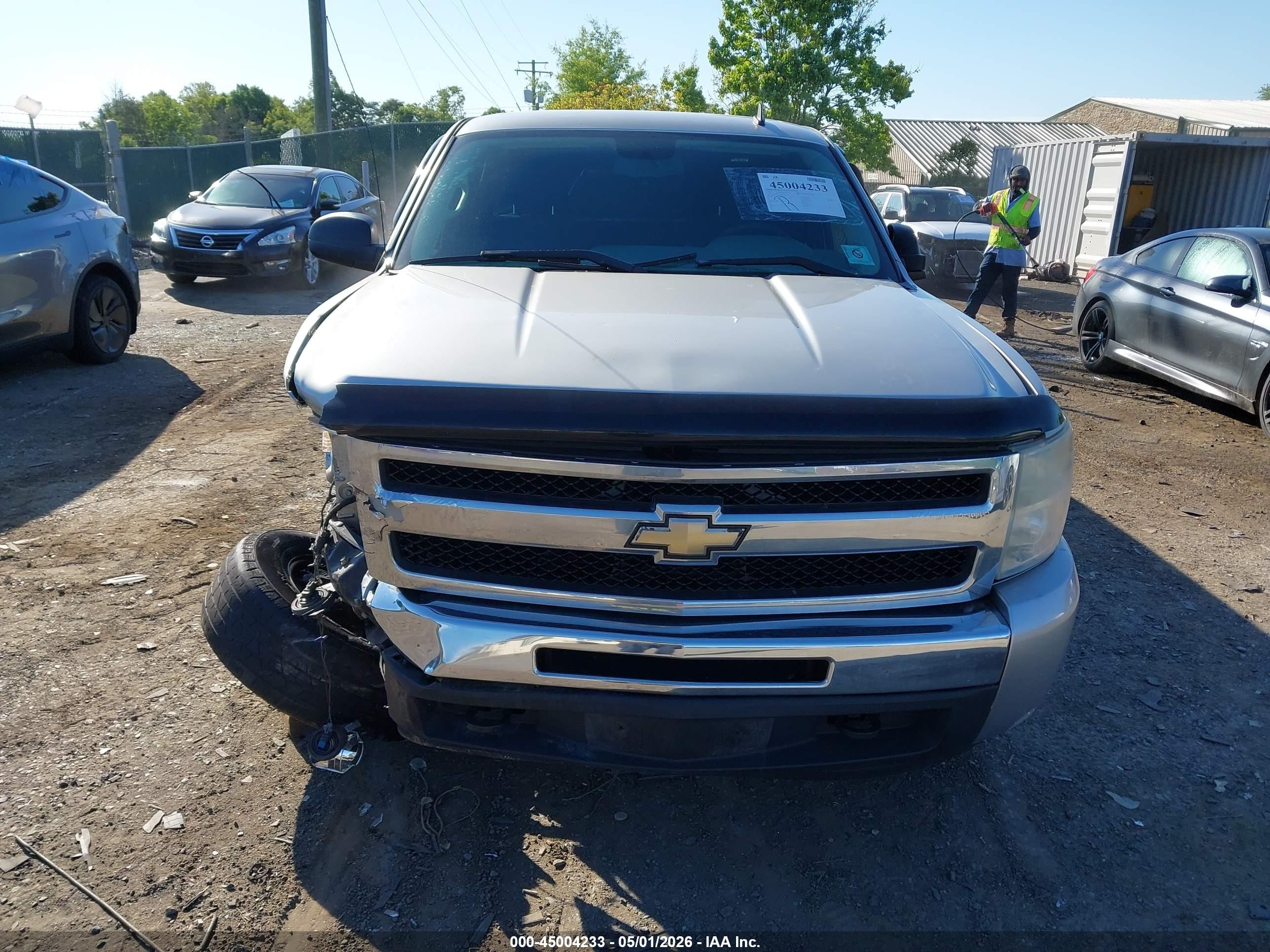 2010 Chevrolet Silverado 1500 Ls Silver vin: 1GCSKREA0AZ205453