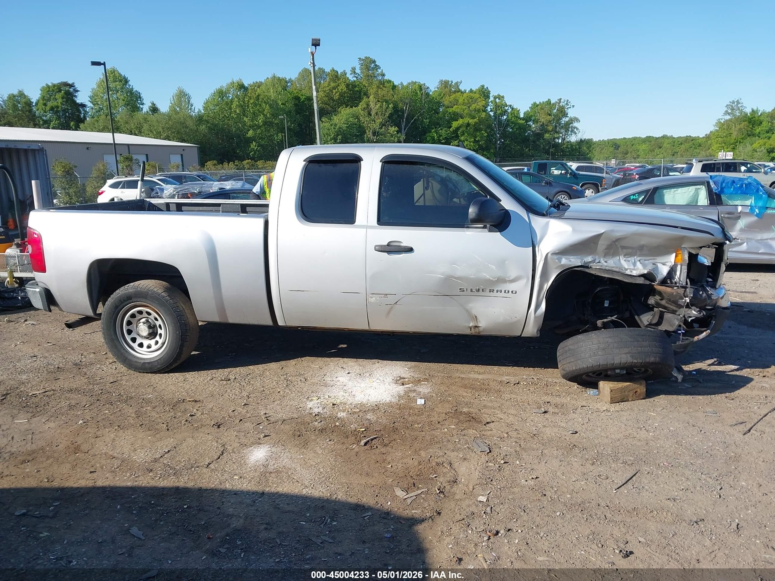 2010 Chevrolet Silverado 1500 Ls Silver vin: 1GCSKREA0AZ205453